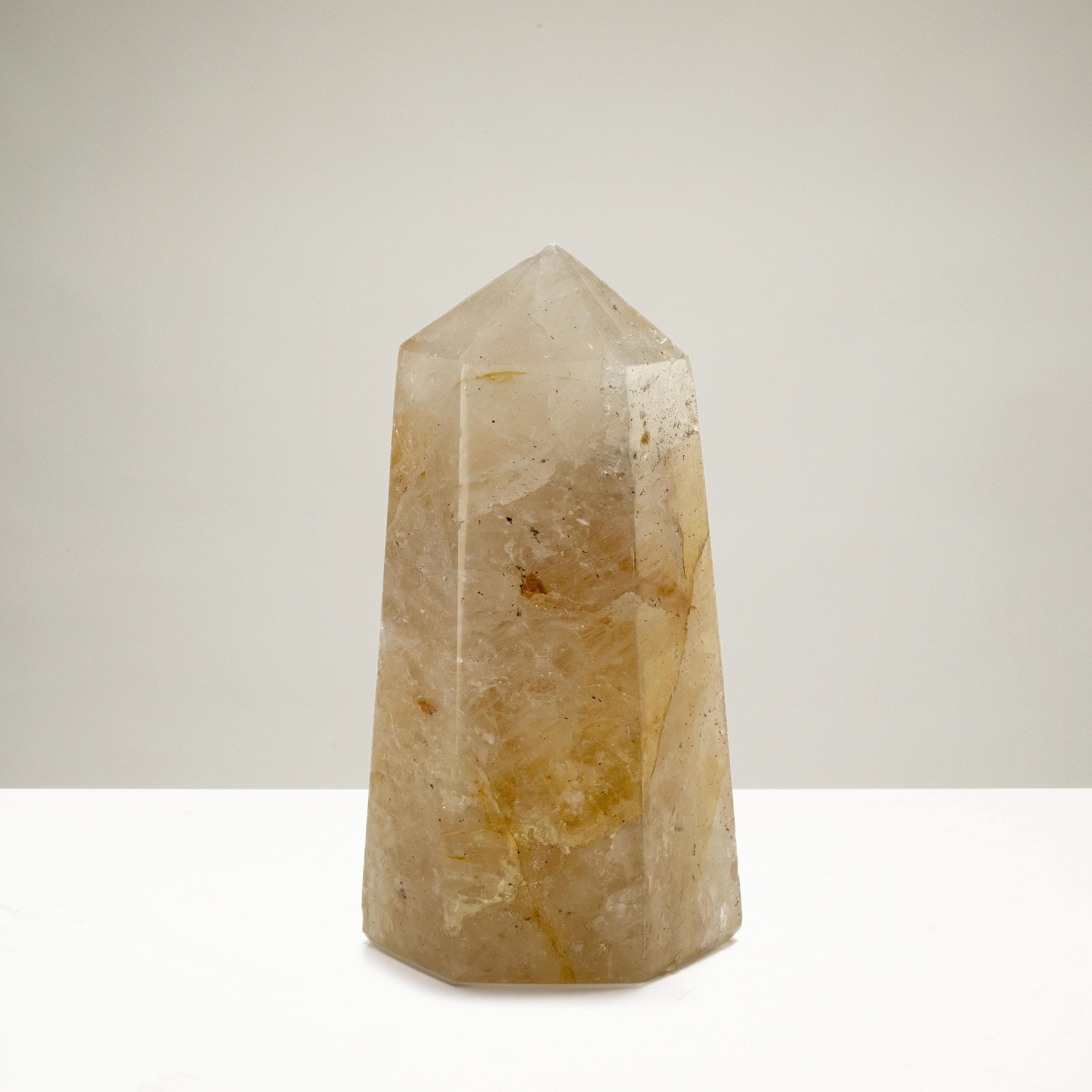 Kalifano Golden Healer Golden Healer ( Hematoid Quartz) Obelisk - 6" / 925g OB700-HQ.002