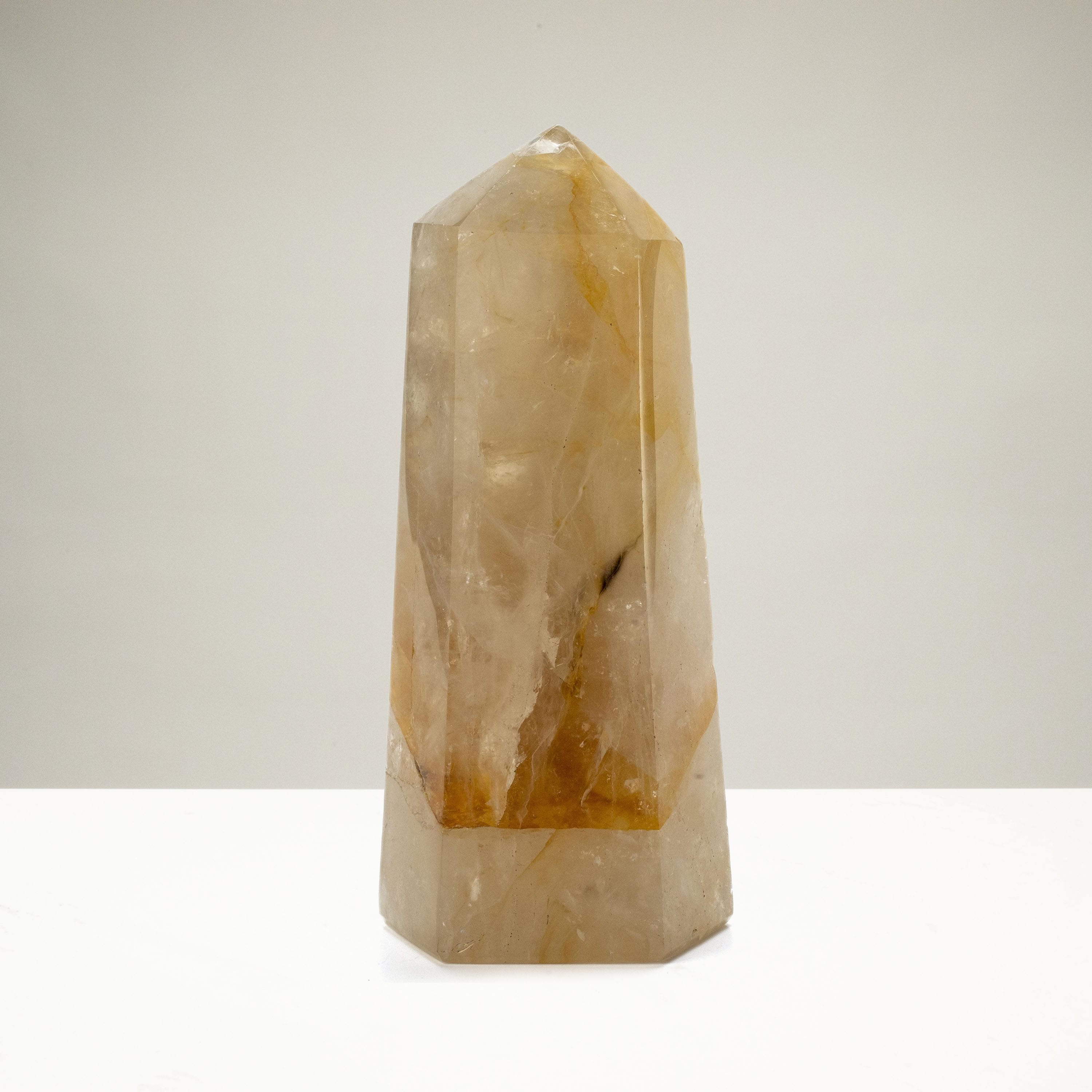 Kalifano Golden Healer Golden Healer ( Hematoid Quartz) Obelisk - 7" / 1,000g OB1000-HQ.004