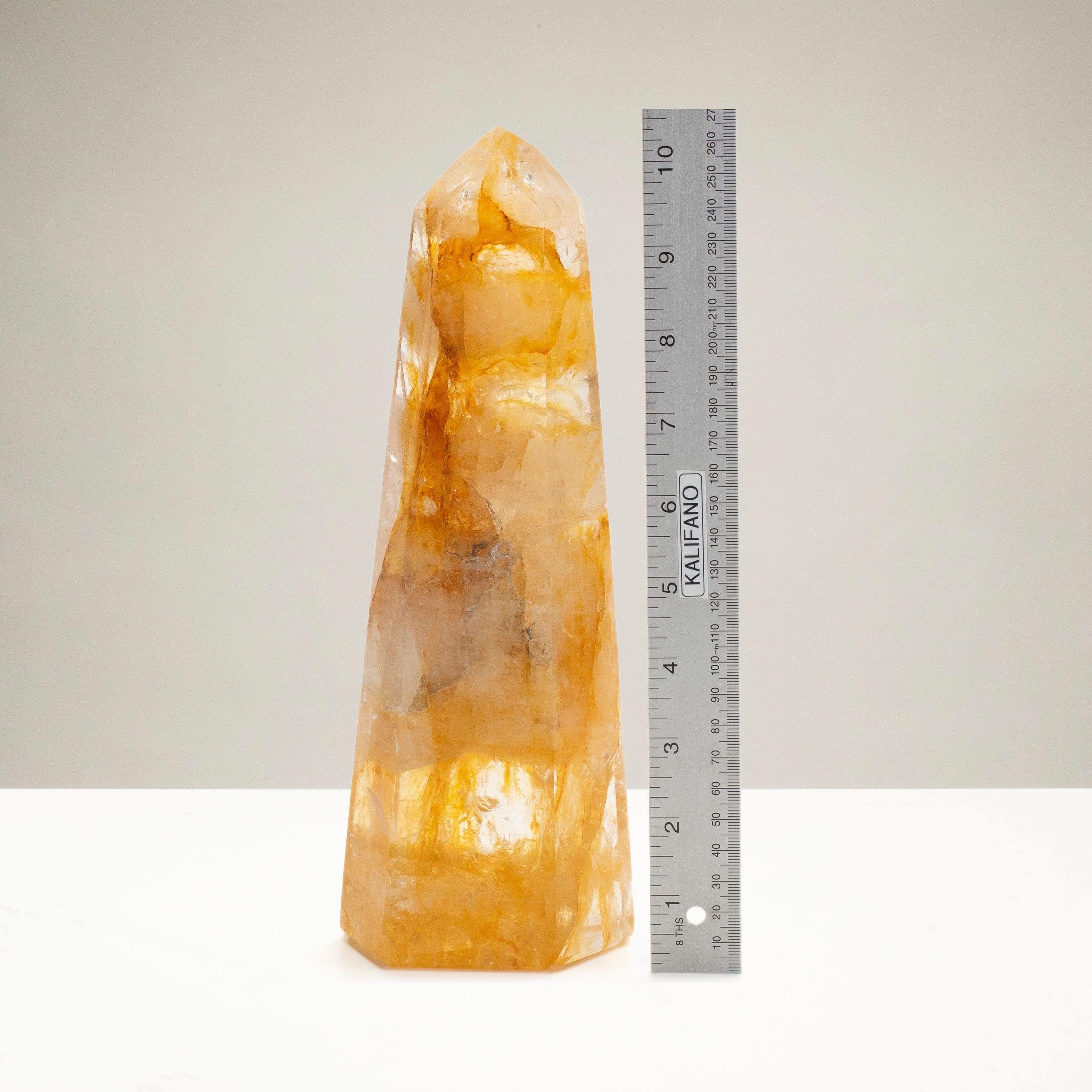 Kalifano Golden Healer Golden Healer Hematoid Quartz Obelisk from Brazil - 10.5" / 1,965 grams HQ2000.002