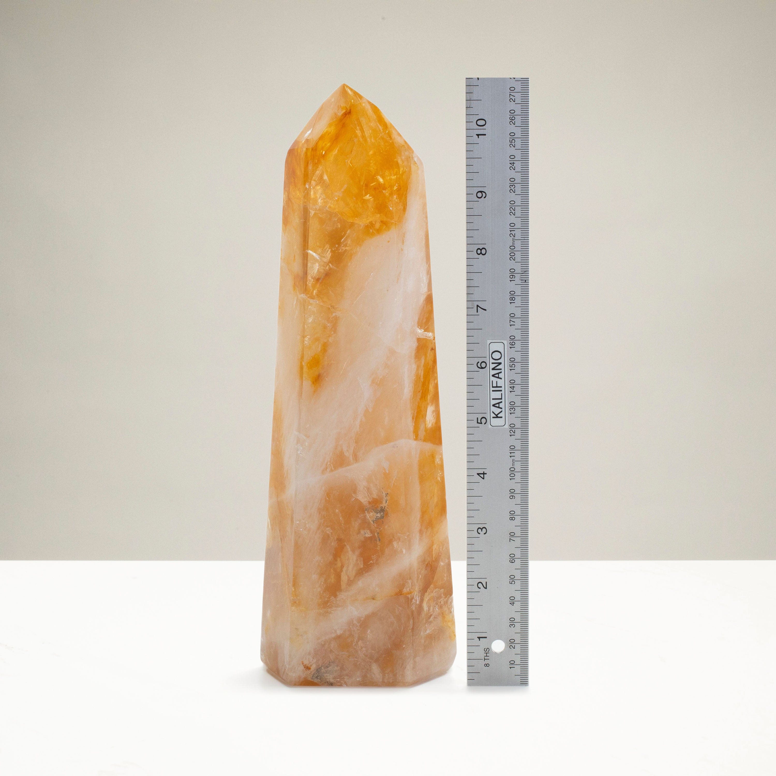 Kalifano Golden Healer Golden Healer Hematoid Quartz Obelisk from Brazil - 11" / 2,055 grams HQ2000.004