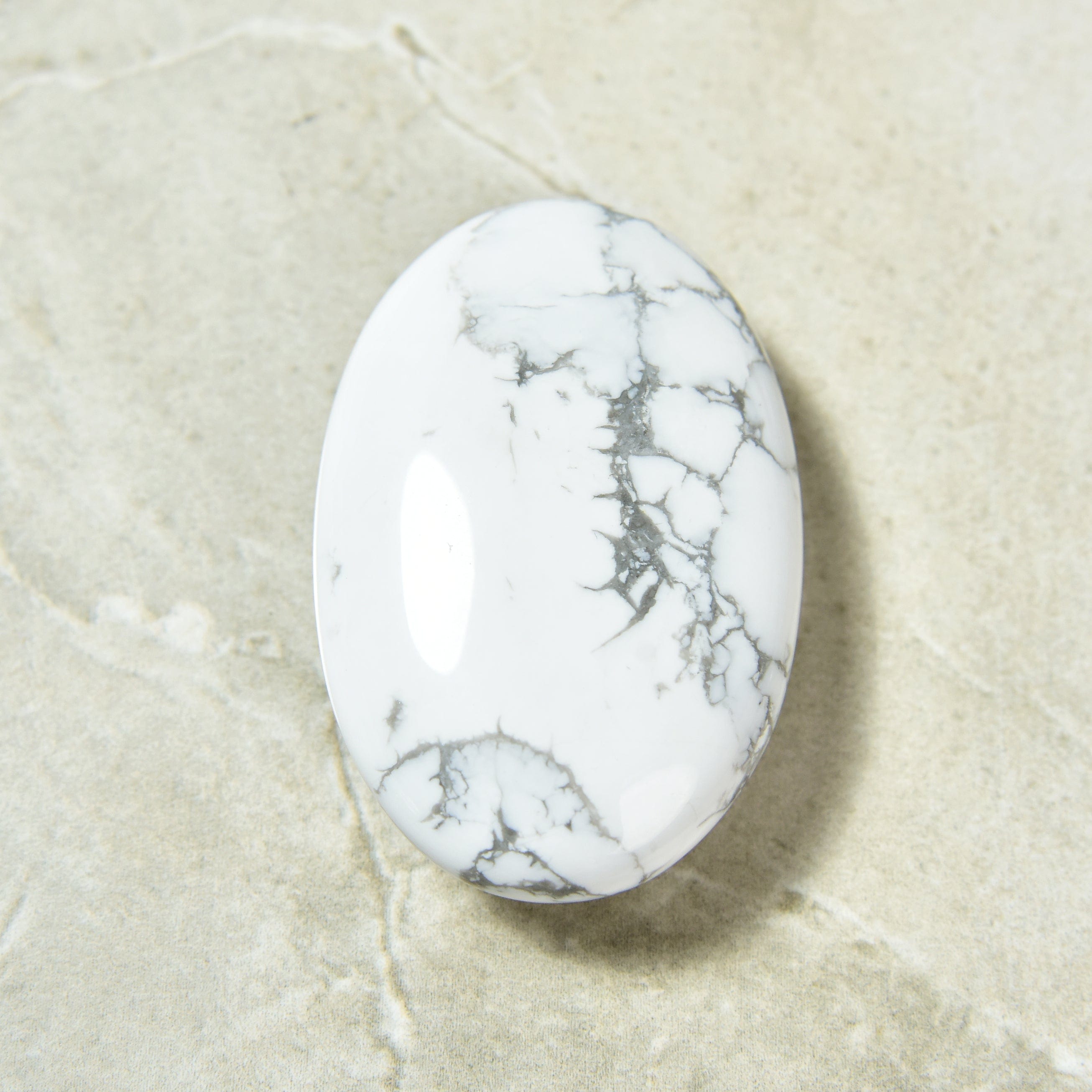 KALIFANO howlite Howlite Palm Stone PS60-HT