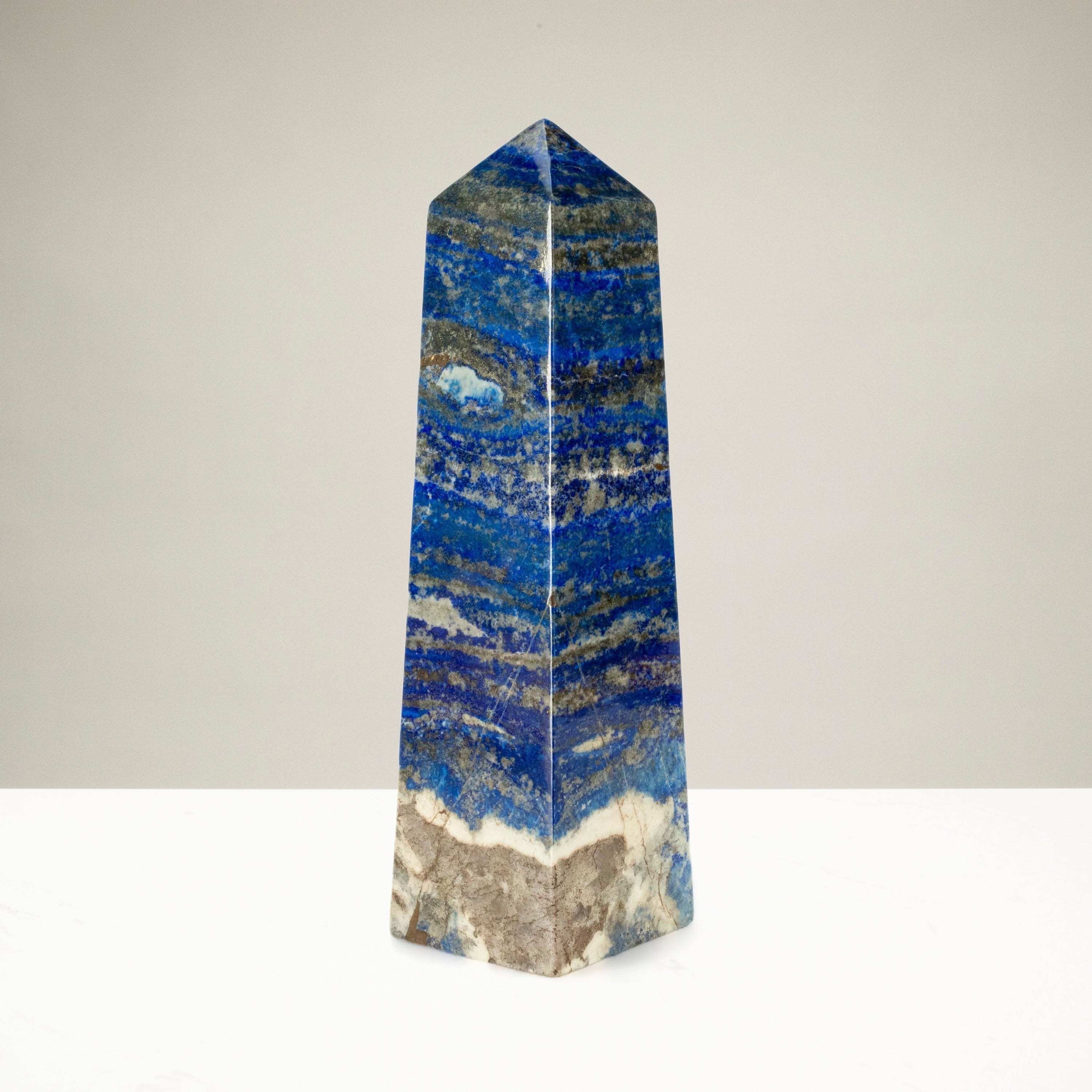 Kalifano Lapis Lapis Lazuli Polished Obelisk from Afghanistan - 12.5" / 10 lbs LPOB8800.001