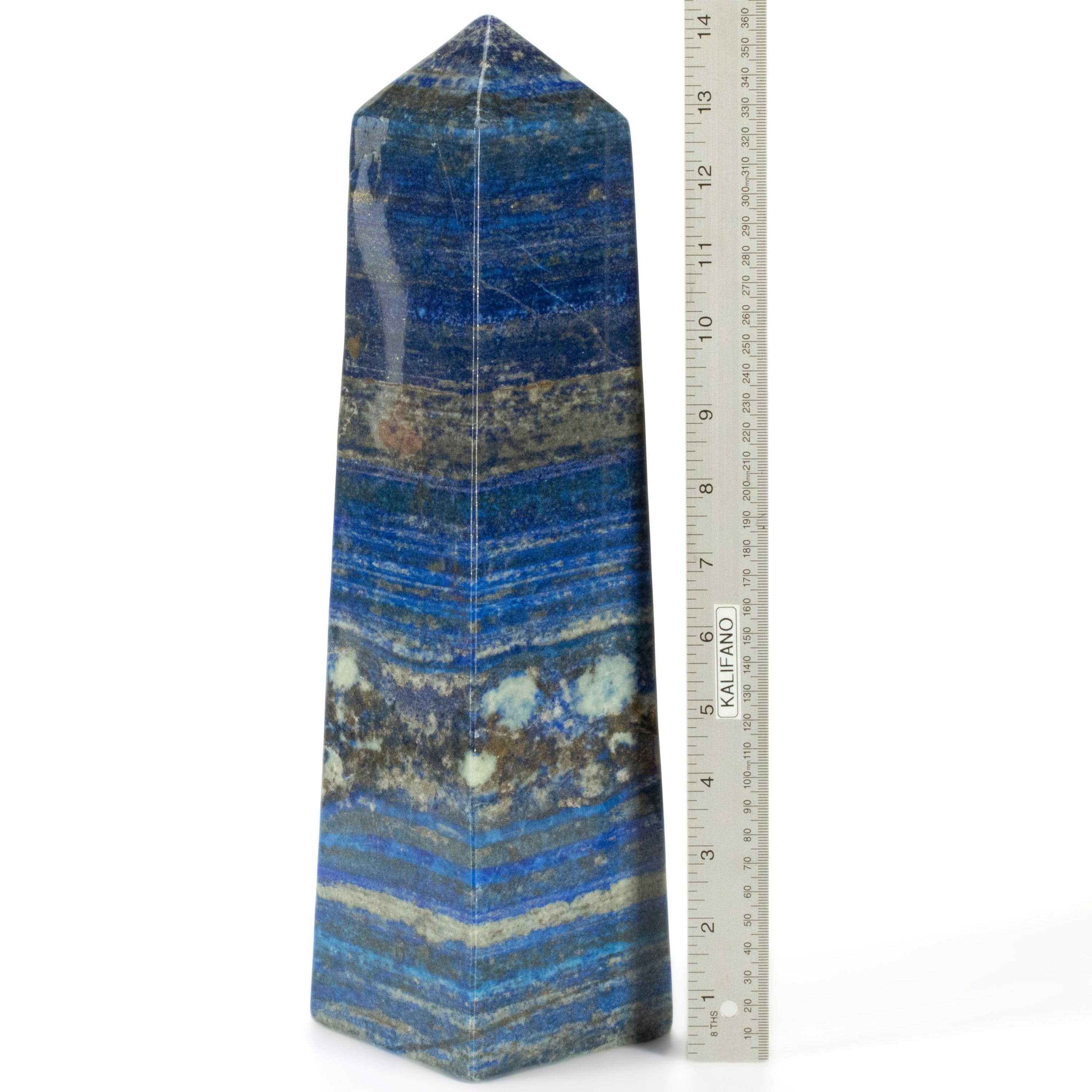 Kalifano Lapis Lapis Lazuli Polished Obelisk from Afghanistan - 14.5" / 15 lbs LPOB13800.001