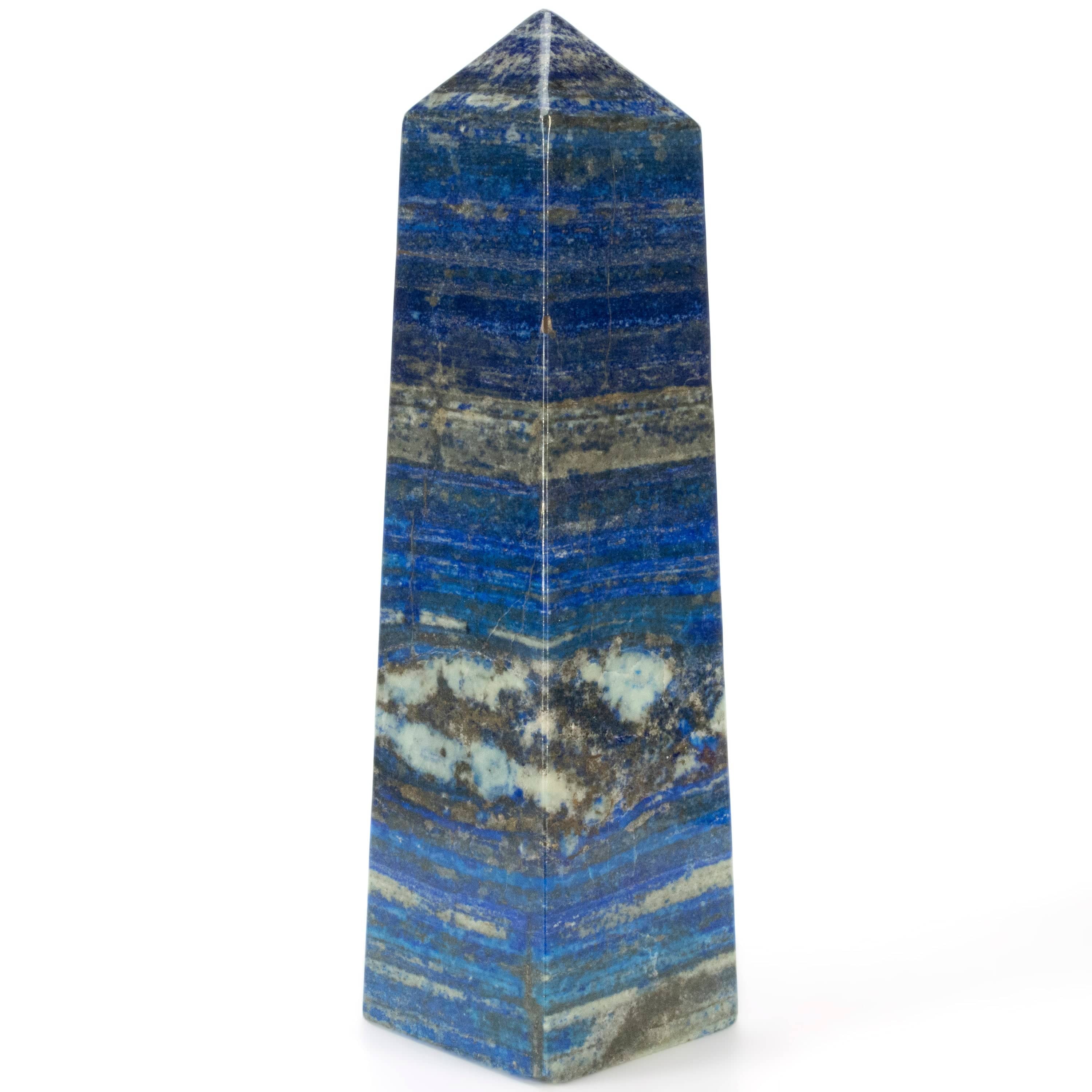 Kalifano Lapis Lapis Lazuli Polished Obelisk from Afghanistan - 15" / 19 lbs LPOB16900.001