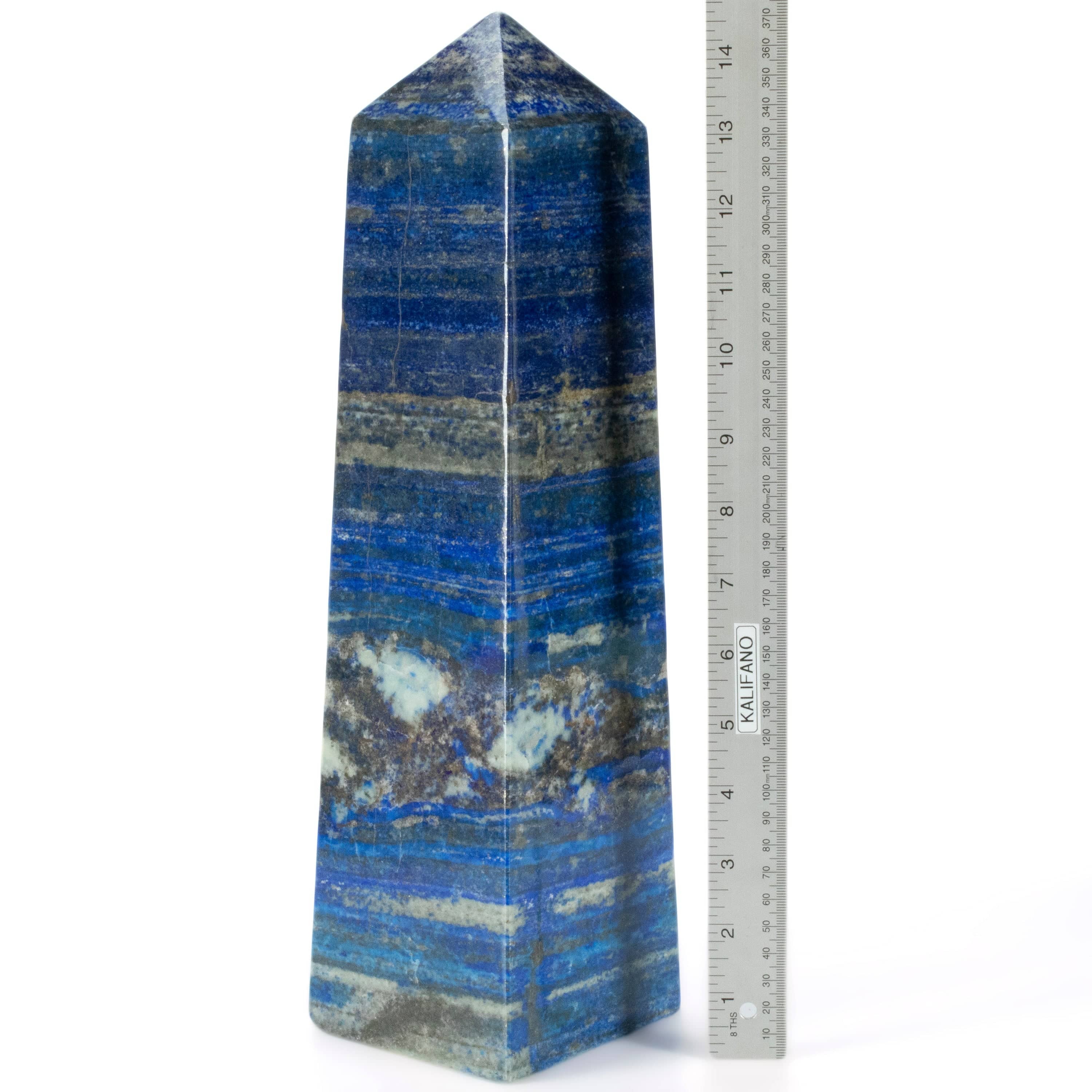 Kalifano Lapis Lapis Lazuli Polished Obelisk from Afghanistan - 15" / 19 lbs LPOB16900.001