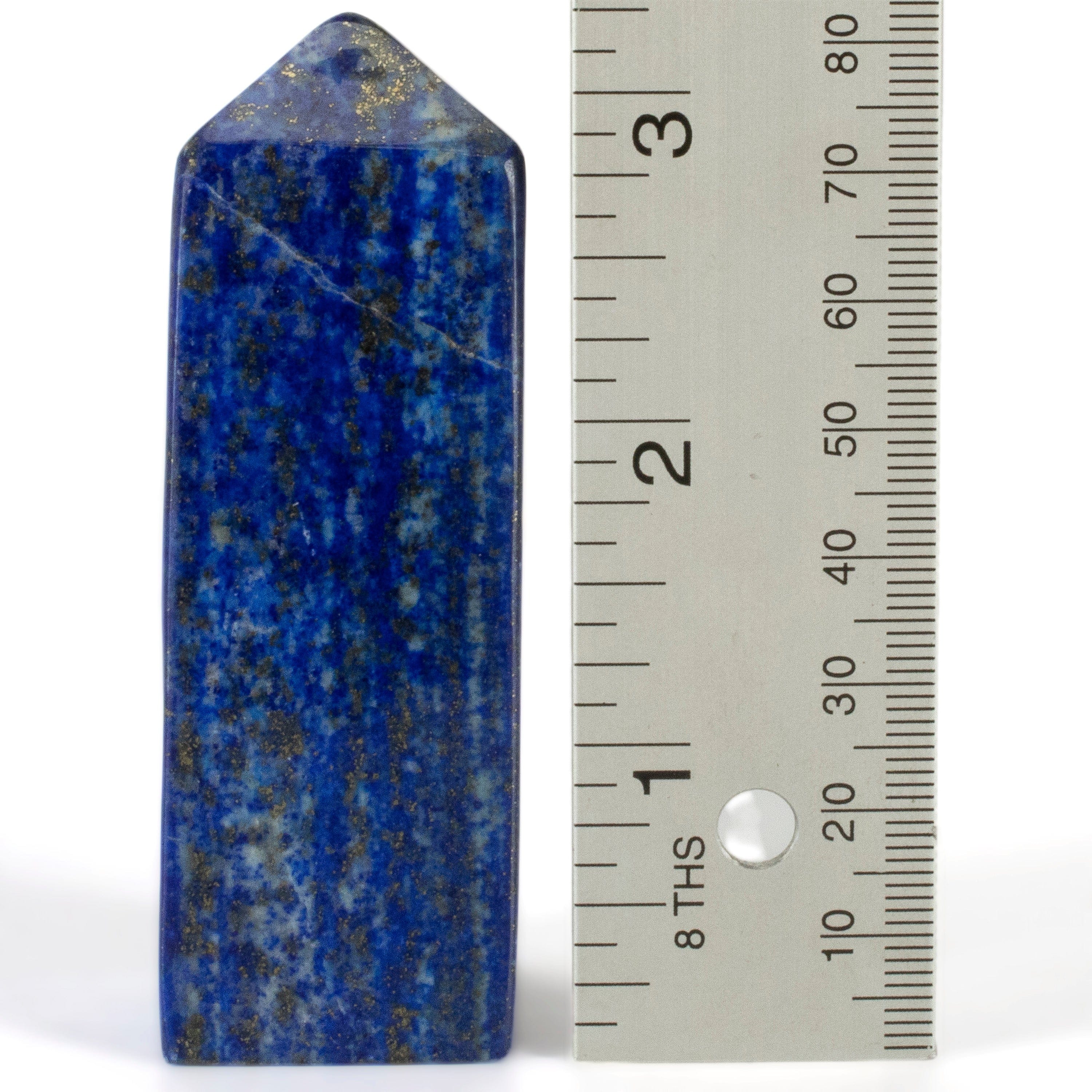 Kalifano Lapis Lapis Lazuli Polished Obelisk from Afghanistan - 3.5" / 198 grams LPOB400.001