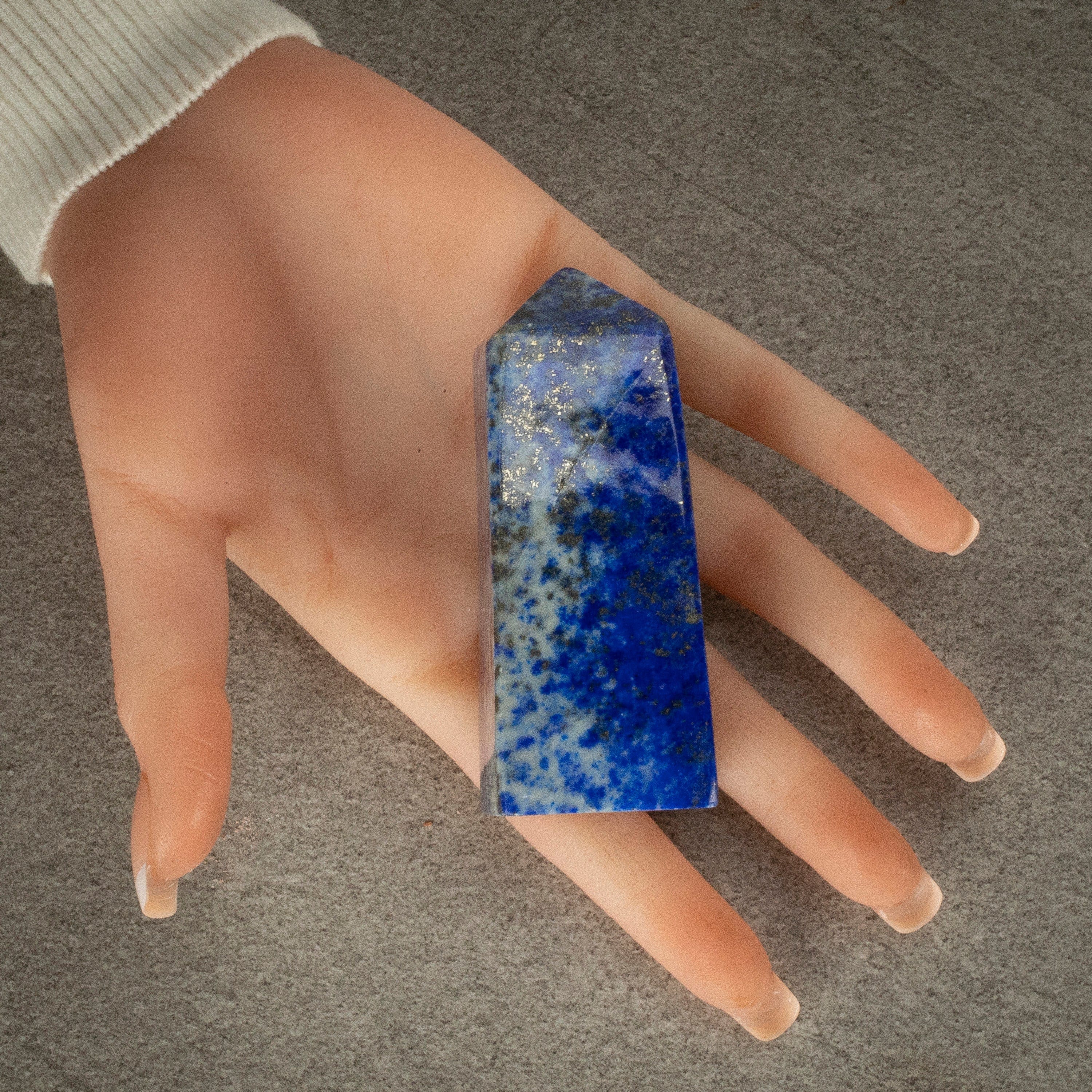 Kalifano Lapis Lapis Lazuli Polished Obelisk from Afghanistan - 3.5" / 198 grams LPOB400.001