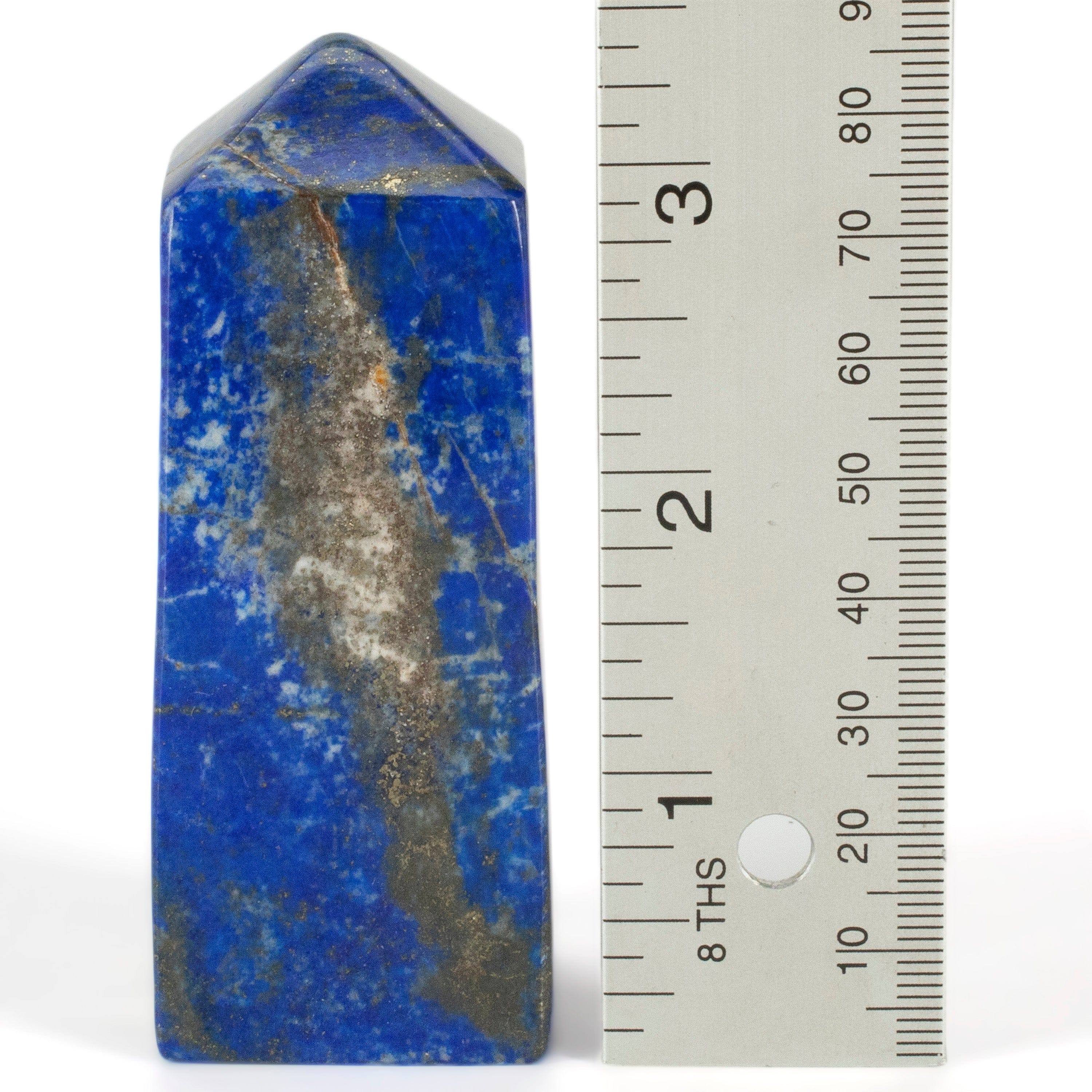 Kalifano Lapis Lapis Lazuli Polished Obelisk from Afghanistan - 3.5" / 249 grams LPOB500.003