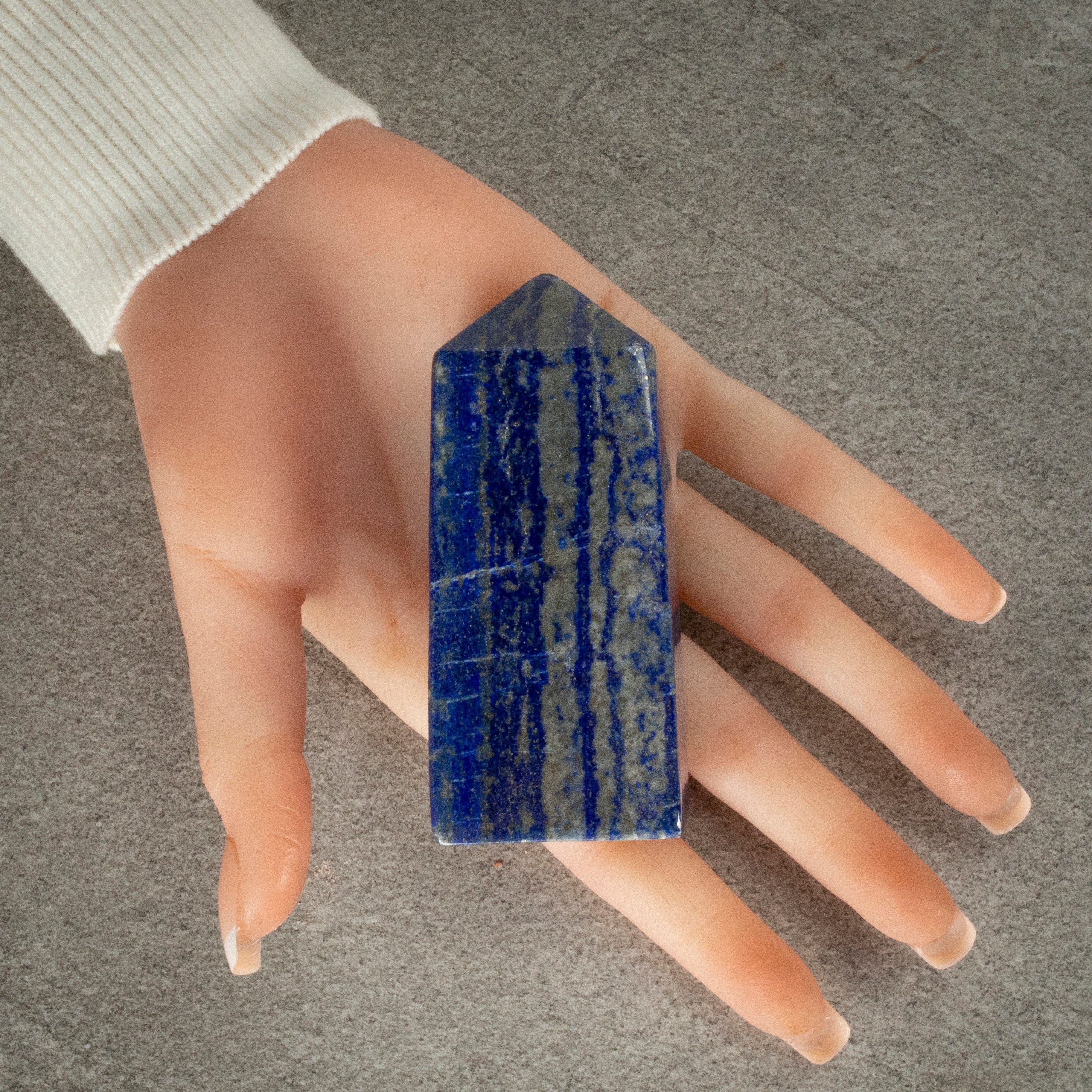 Kalifano Lapis Lapis Lazuli Polished Obelisk from Afghanistan - 3.5" / 291 grams LPOB600.002