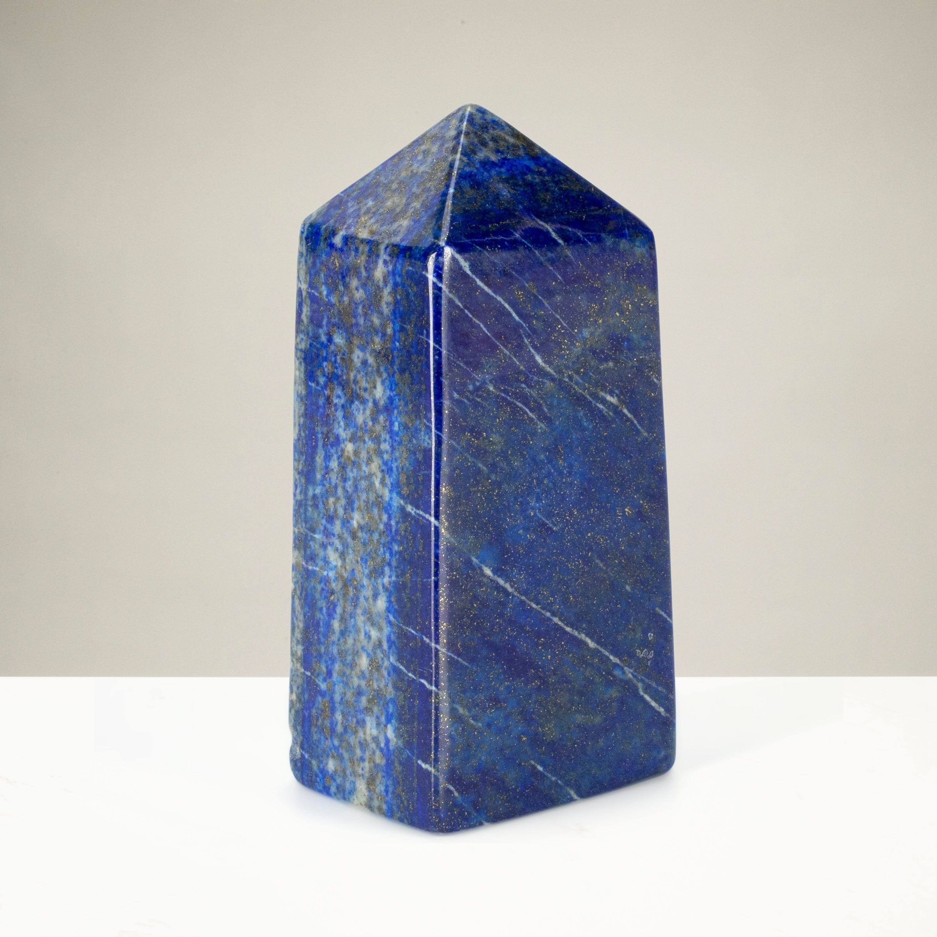 Kalifano Lapis Lapis Lazuli Polished Obelisk from Afghanistan - 3.5" / 296 grams LPOB600.001