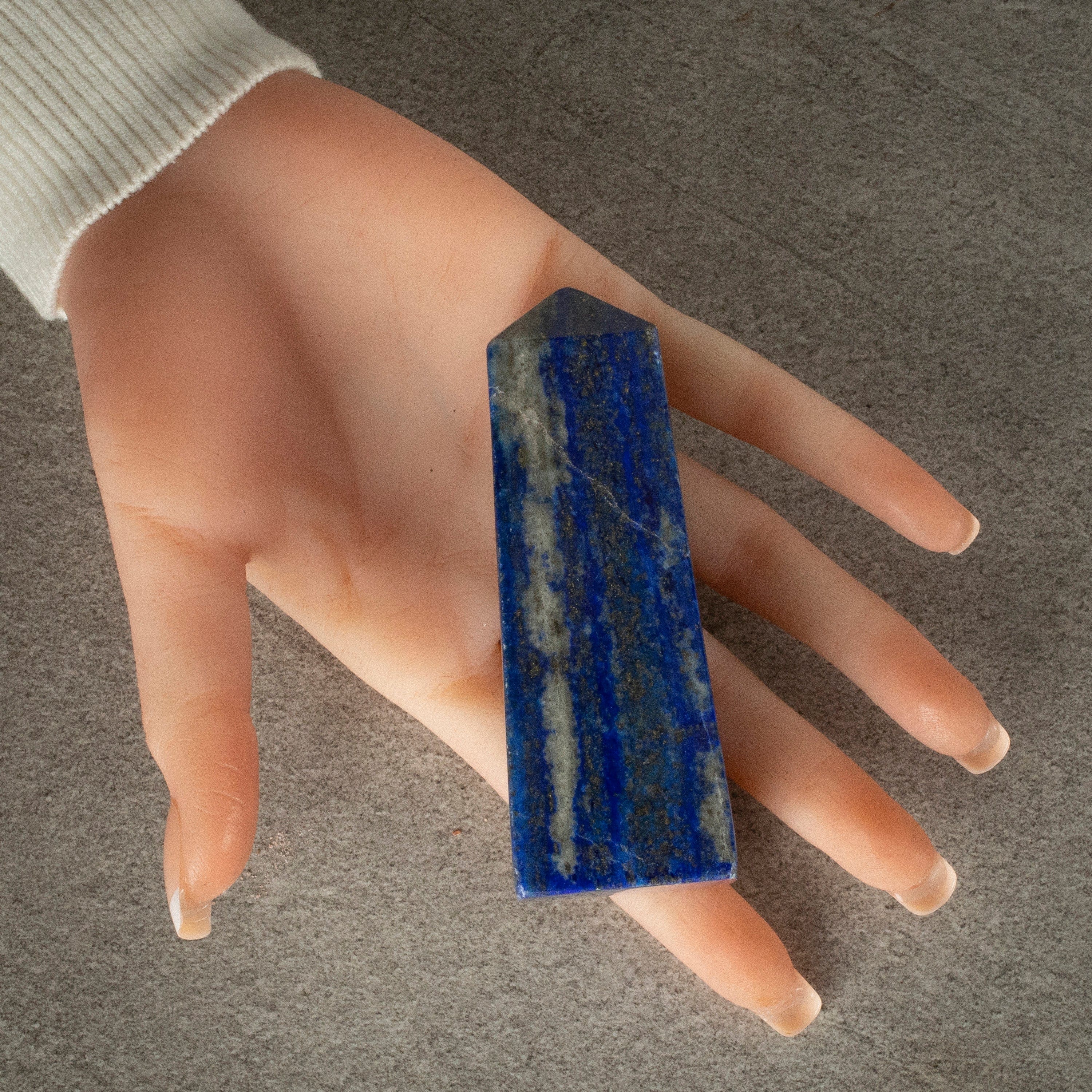 Kalifano Lapis Lapis Lazuli Polished Obelisk from Afghanistan - 4" / 218 grams LPOB450.001