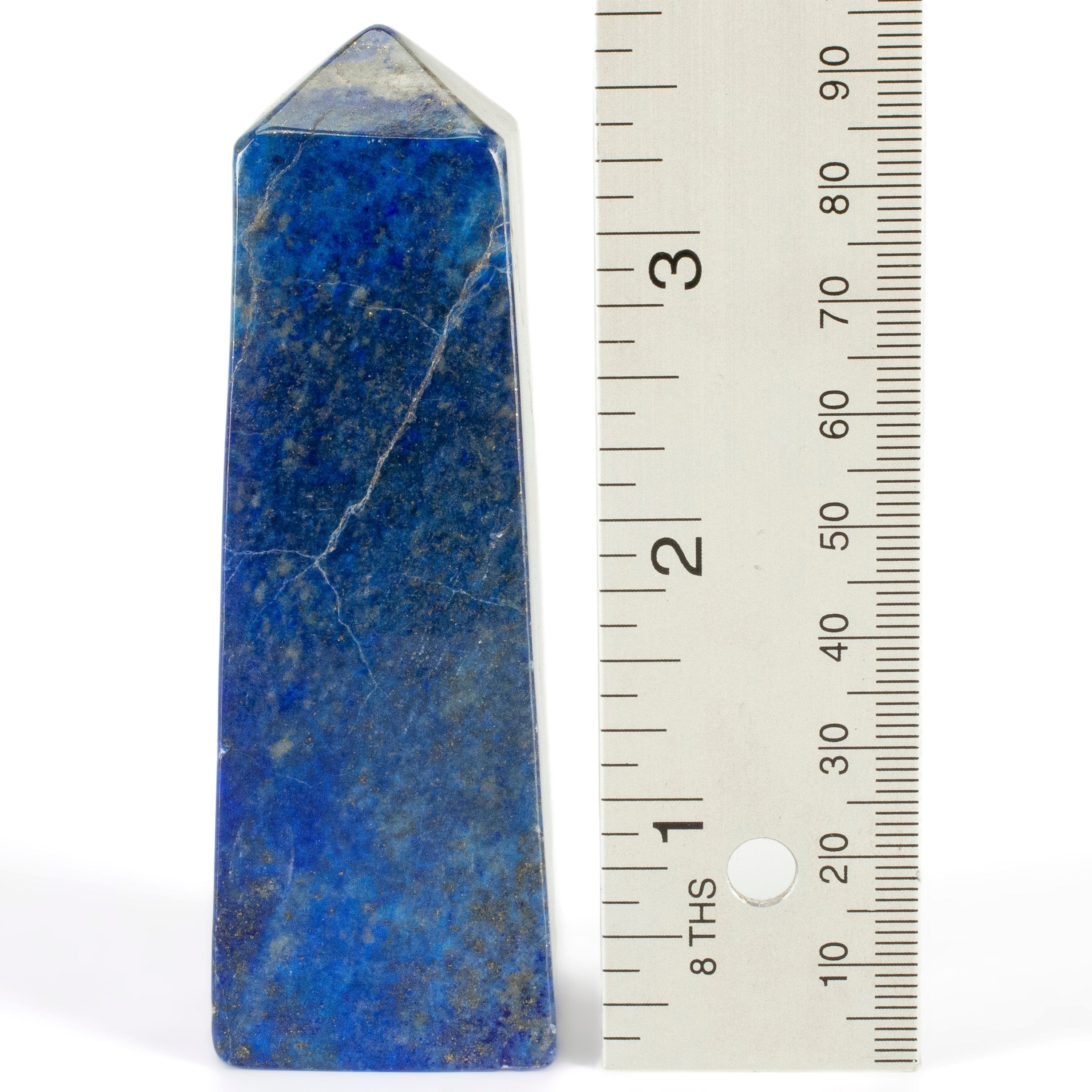 Kalifano Lapis Lapis Lazuli Polished Obelisk from Afghanistan - 4" / 218 grams LPOB450.001