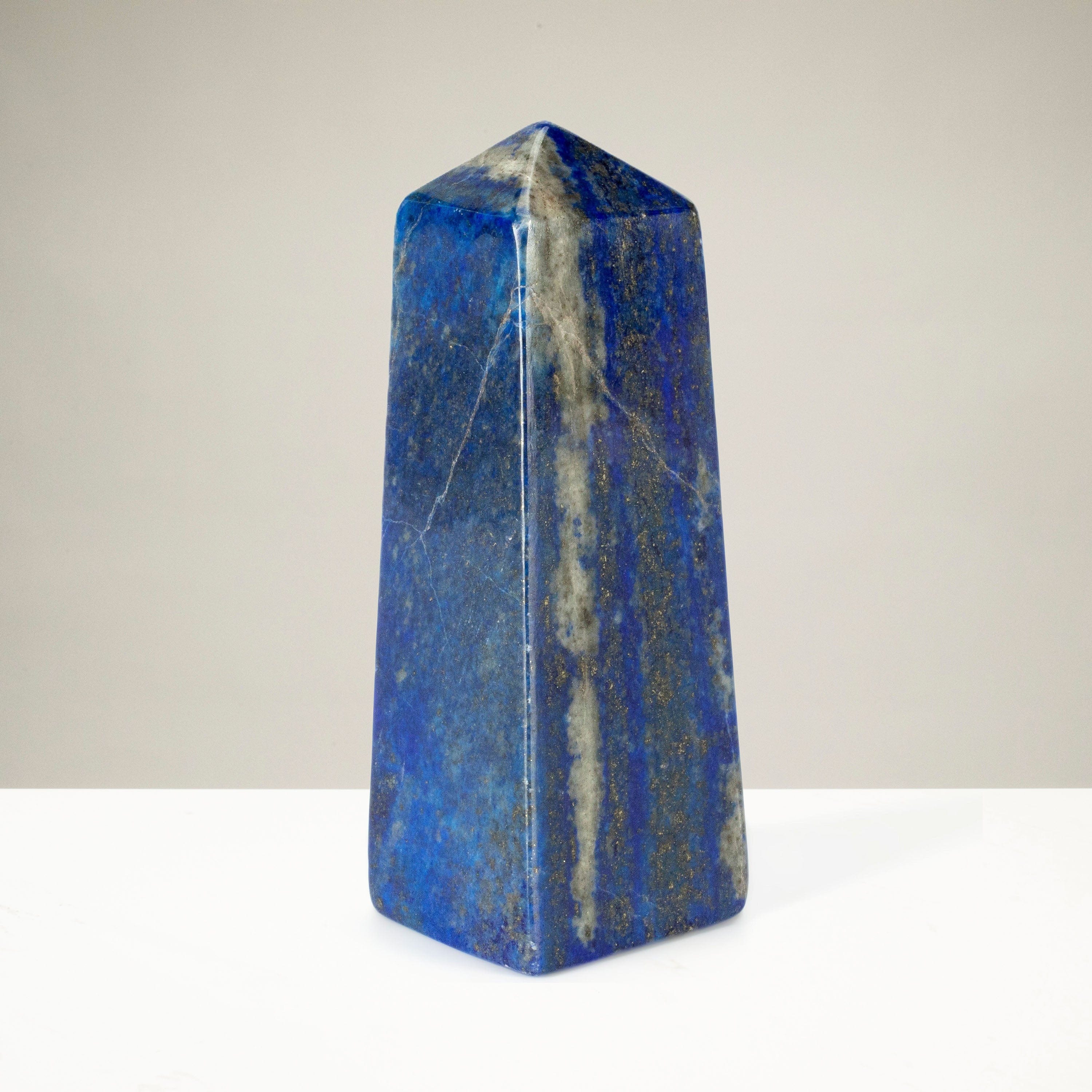 Kalifano Lapis Lapis Lazuli Polished Obelisk from Afghanistan - 4" / 218 grams LPOB450.001