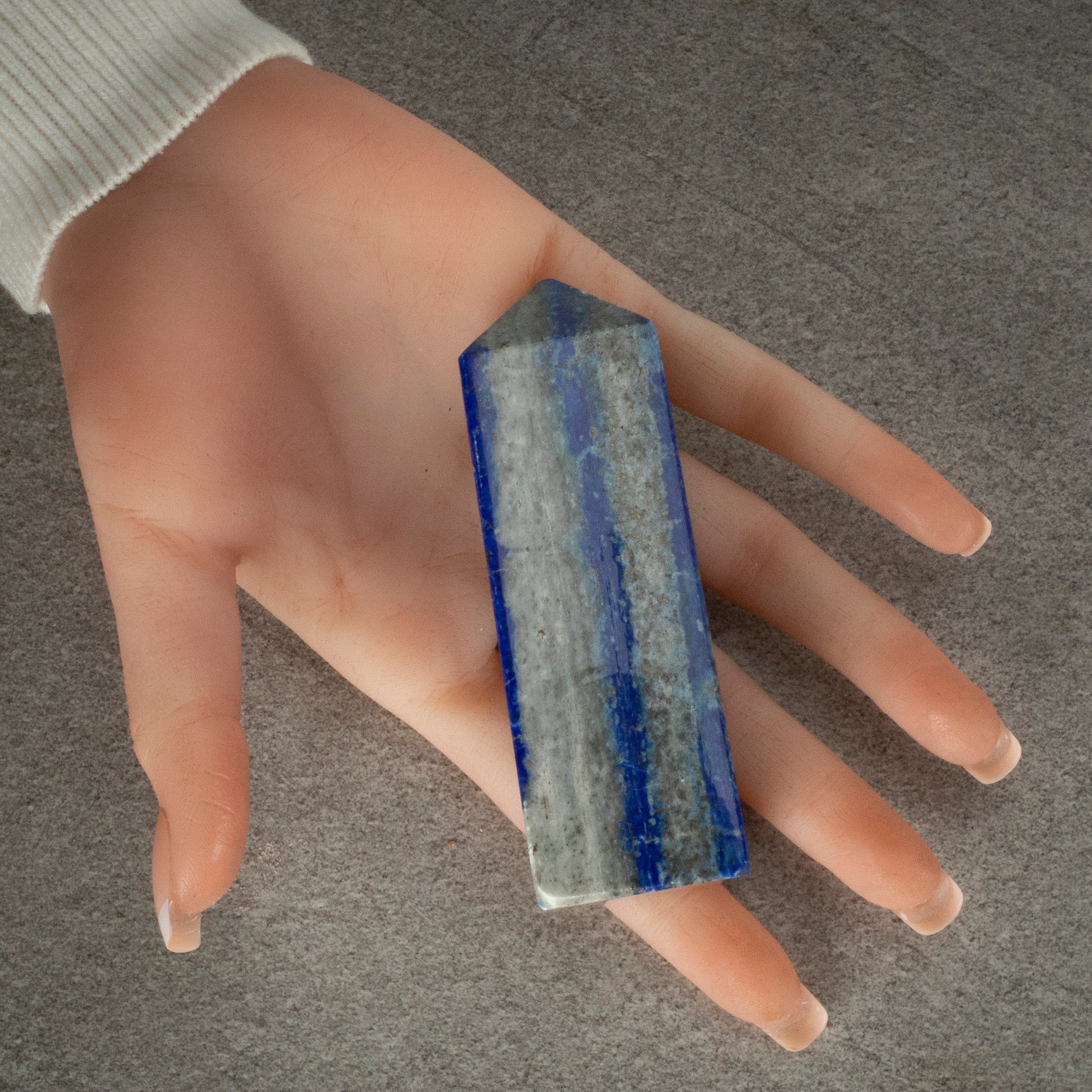 Kalifano Lapis Lapis Lazuli Polished Obelisk from Afghanistan - 4" / 229 grams LPOB500.002