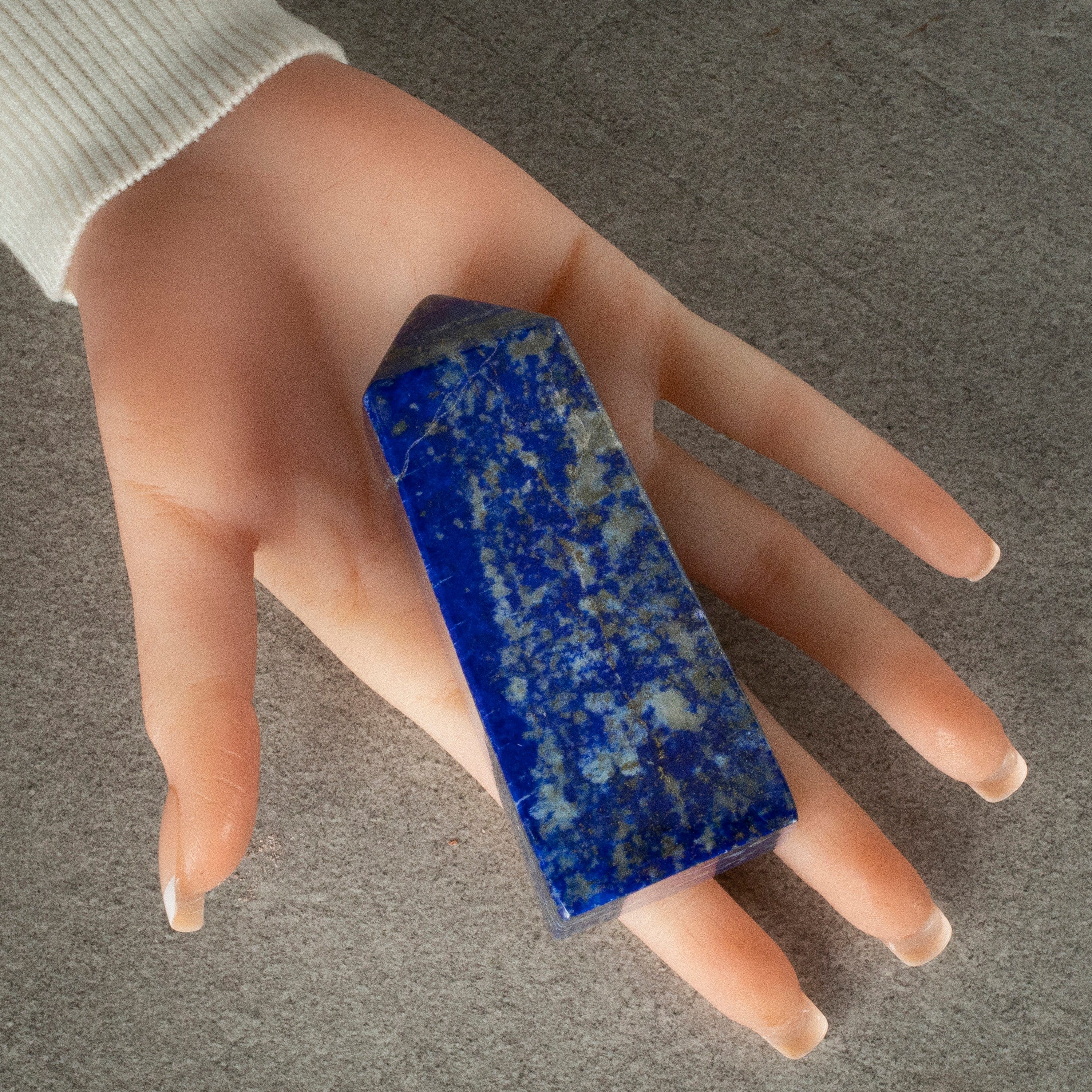 Kalifano Lapis Lapis Lazuli Polished Obelisk from Afghanistan - 4" / 310 grams LPOB650.001