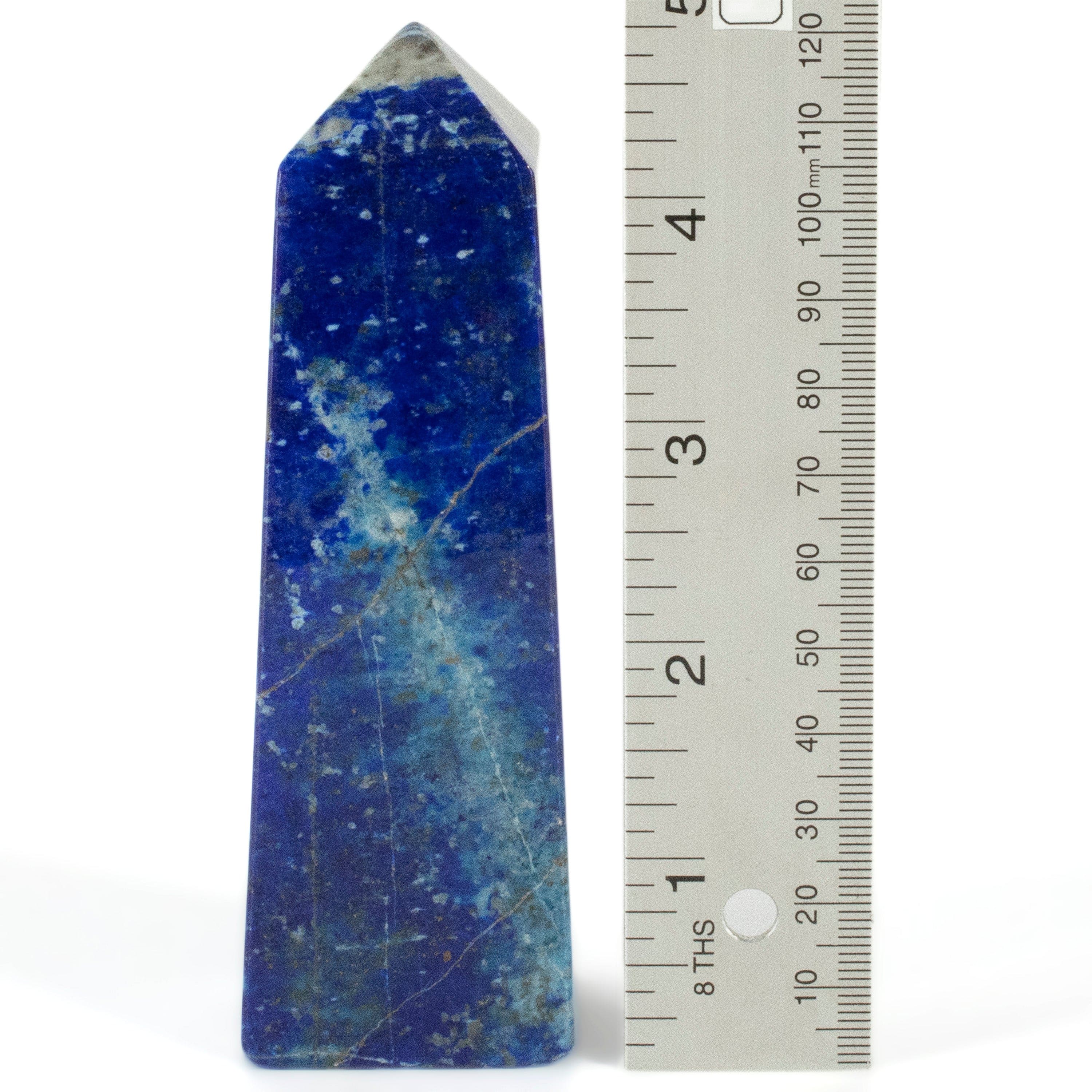 Kalifano Lapis Lapis Lazuli Polished Obelisk from Afghanistan - 5" / 346 grams LPOB700.001