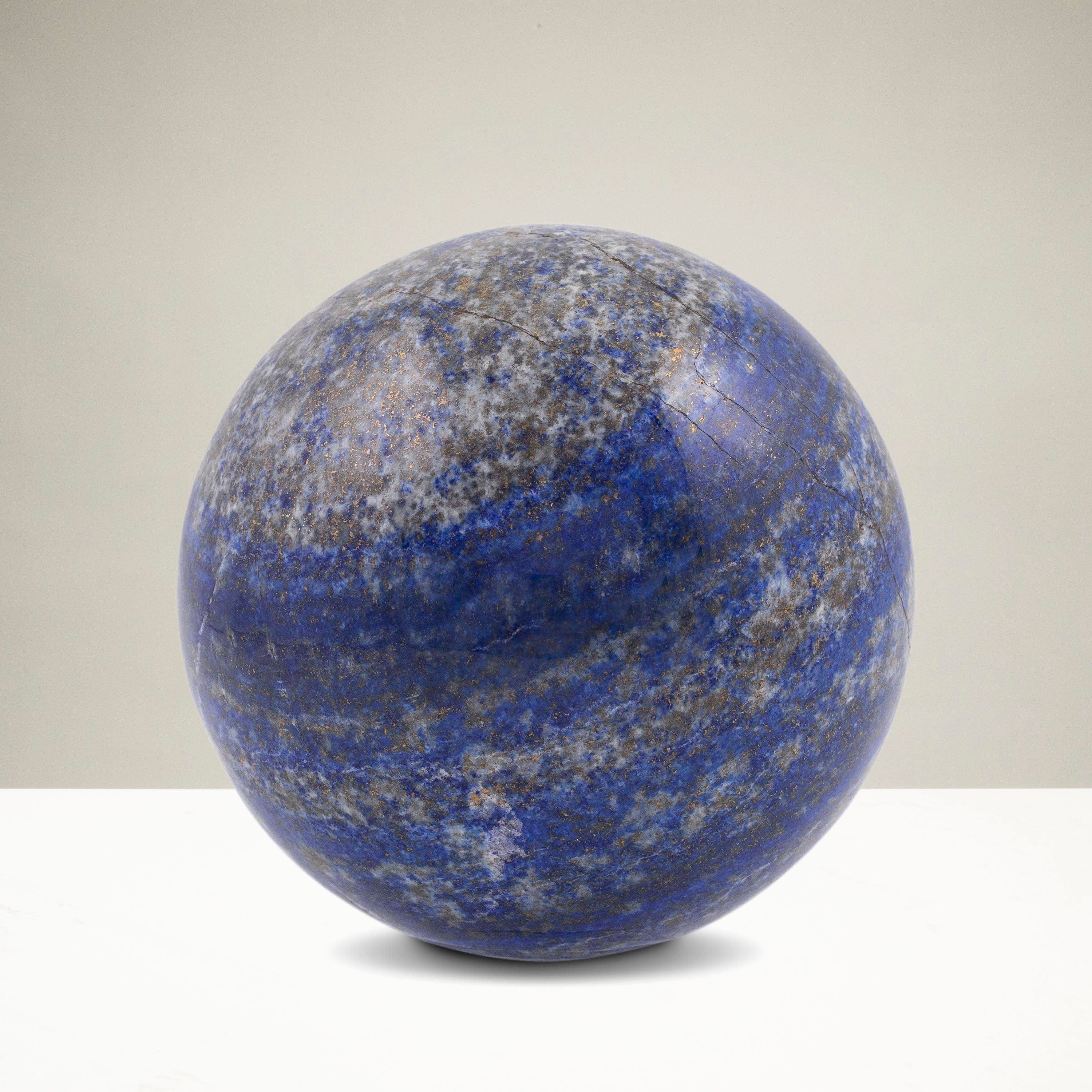 Kalifano Lapis Lapis Lazuli Sphere Carving 3 in. / 850 grams LPS1000