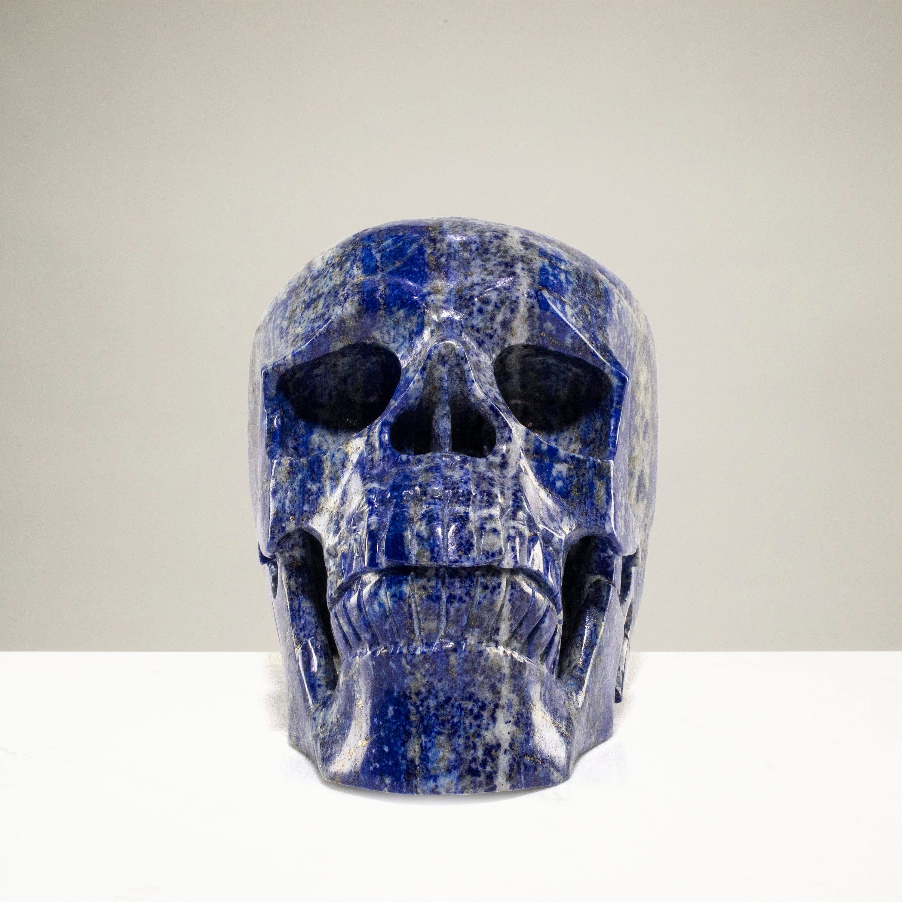 Kalifano Lapis Lapis Skull Carving 6" / 2,707g SK9600-LP.001