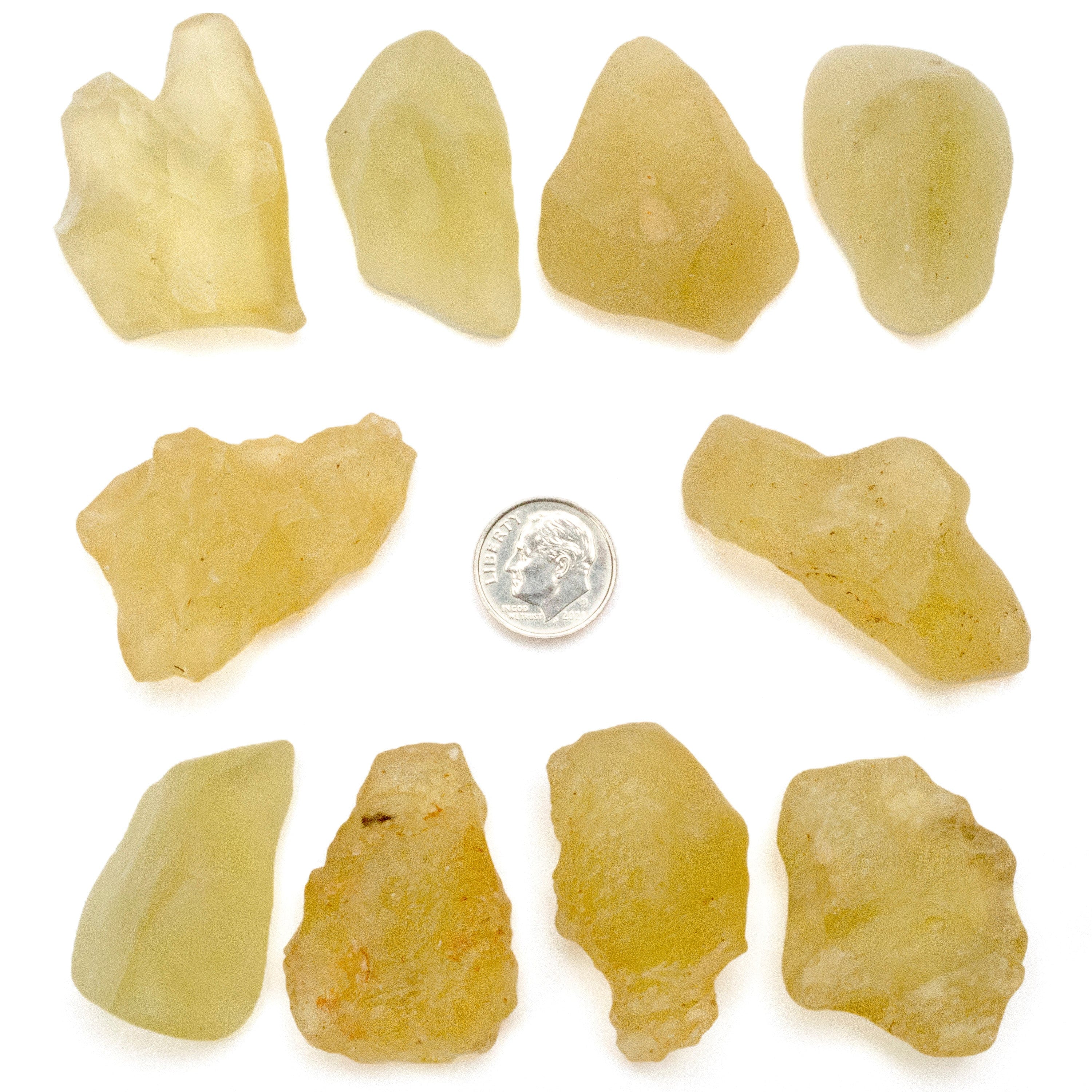 Kalifano Libyan Desert Glass Libyan Desert Glass Tektite: 15-20 grams / 75-100 carats LG350