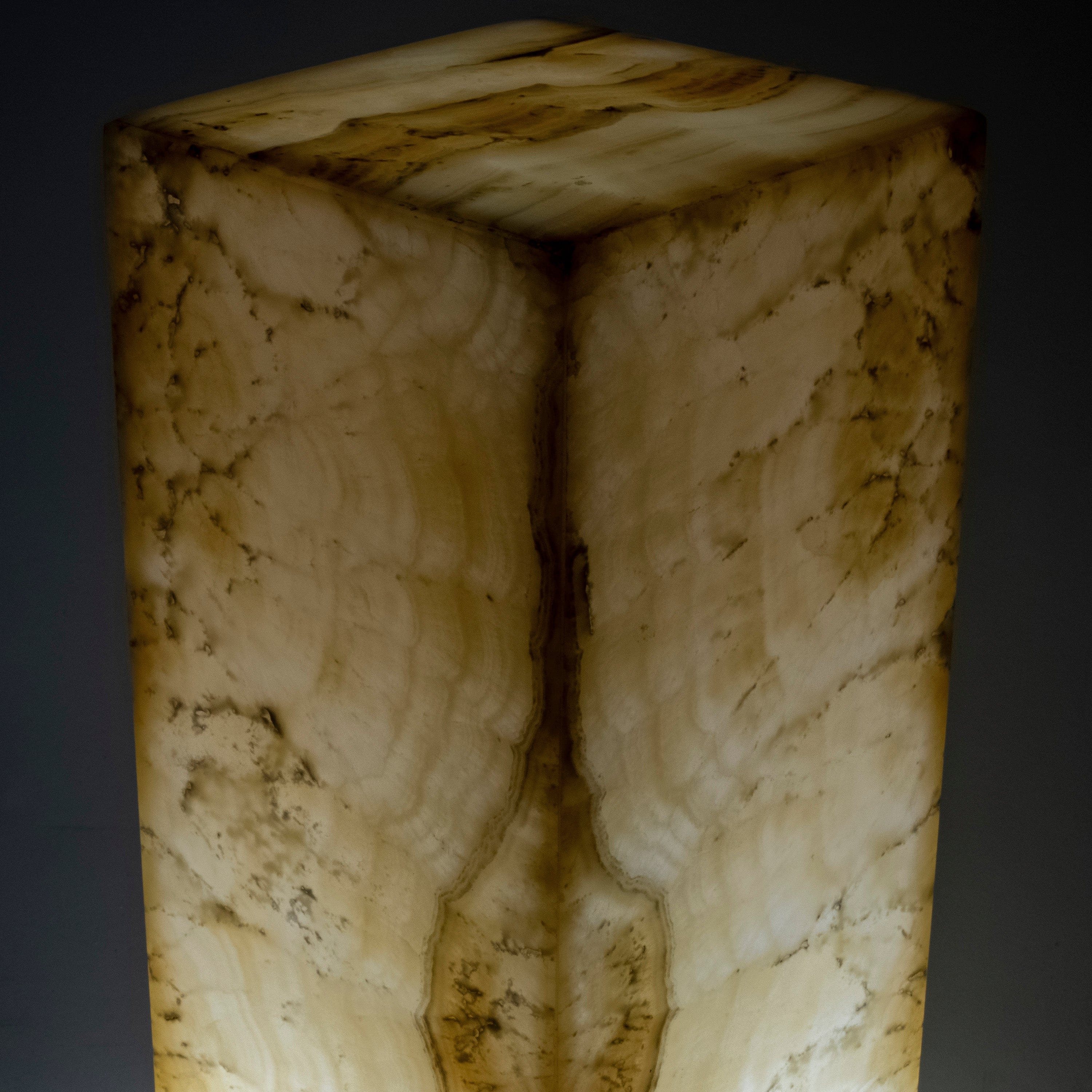 Kalifano Light Towers Natural Onyx Lamp Light Tower - 16" LT40X15.054