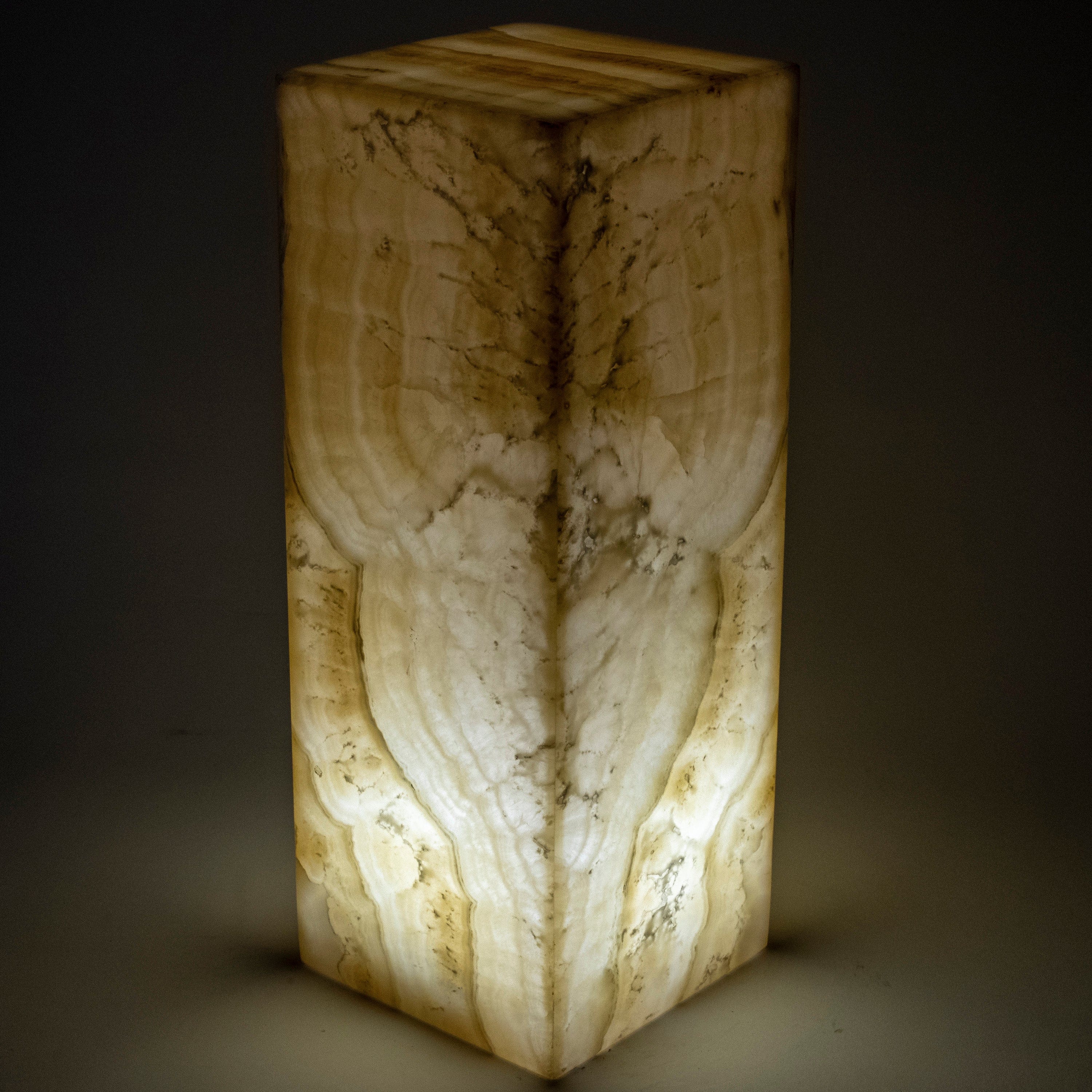 Kalifano Light Towers Natural Onyx Lamp Light Tower - 16" LT40X15.055