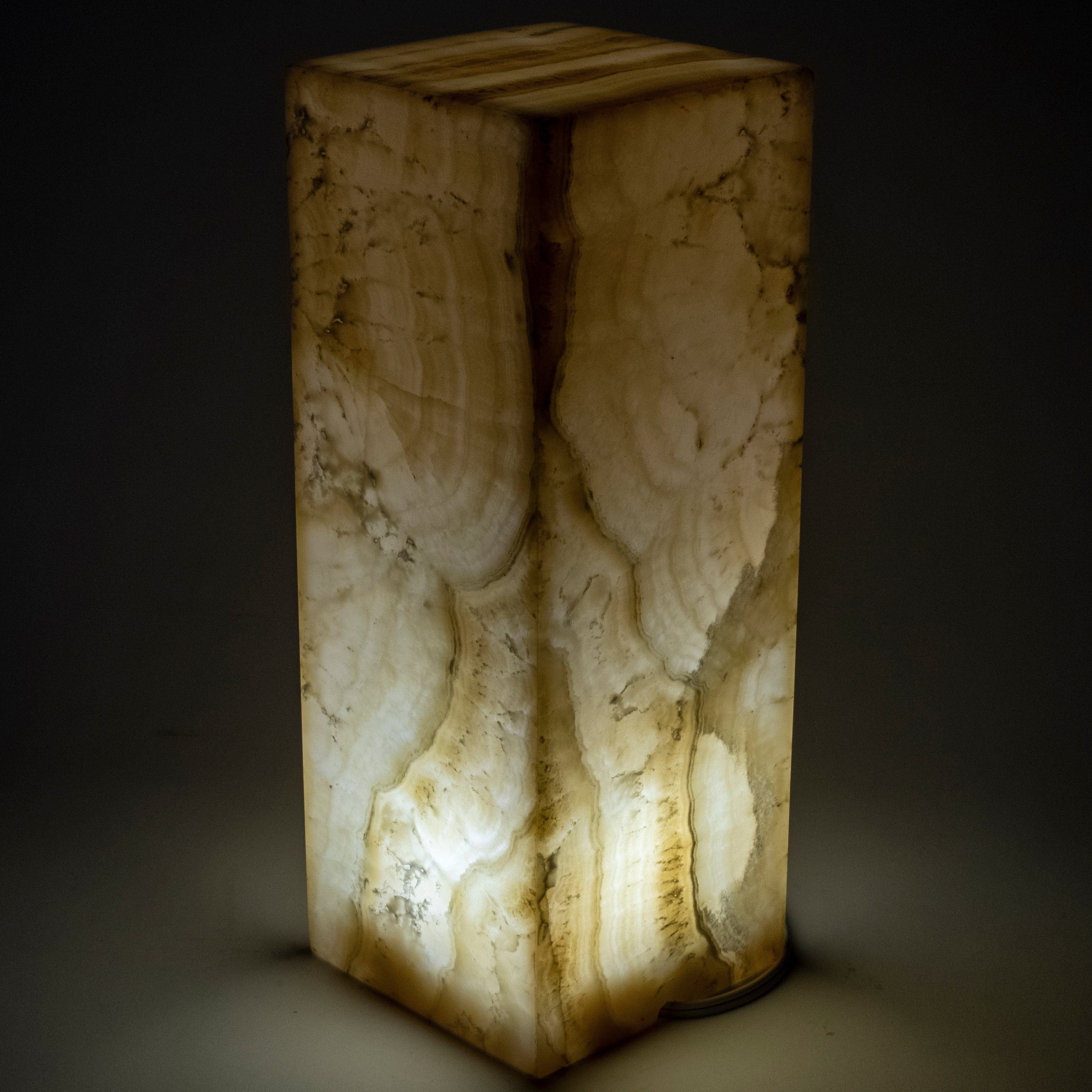 Kalifano Light Towers Natural Onyx Lamp Light Tower - 16" LT40X15.055