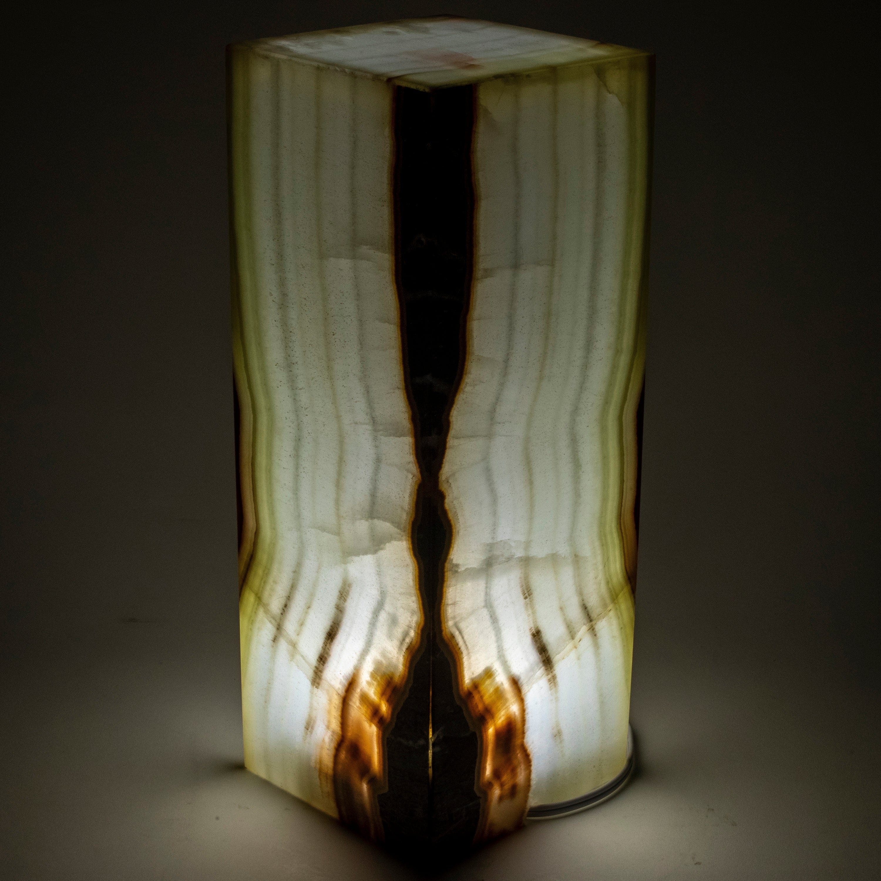 Kalifano Light Towers Natural Onyx Lamp Light Tower - 16" LT40X15.070