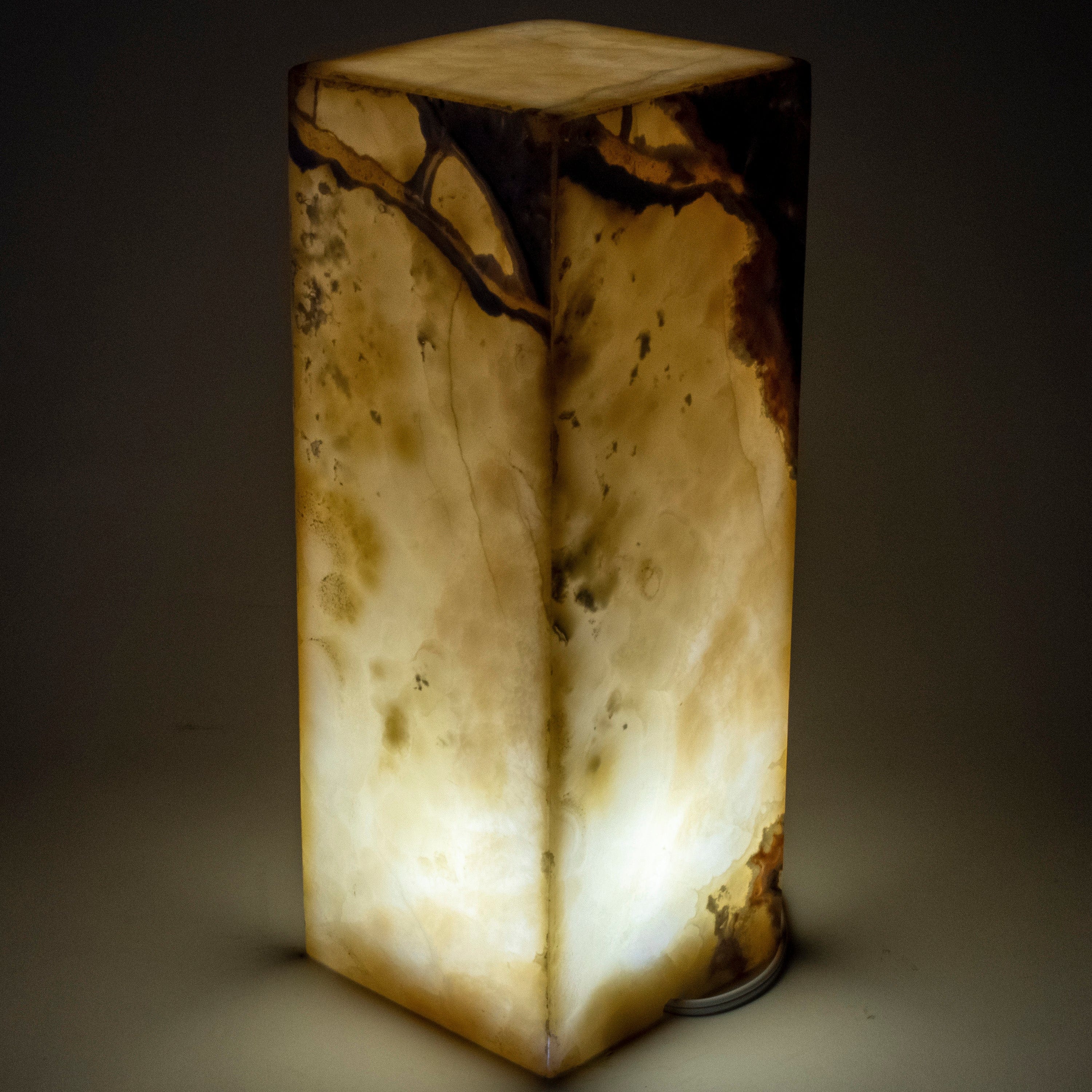 Kalifano Light Towers Natural Onyx Lamp Light Tower - 16" LT40X15.072