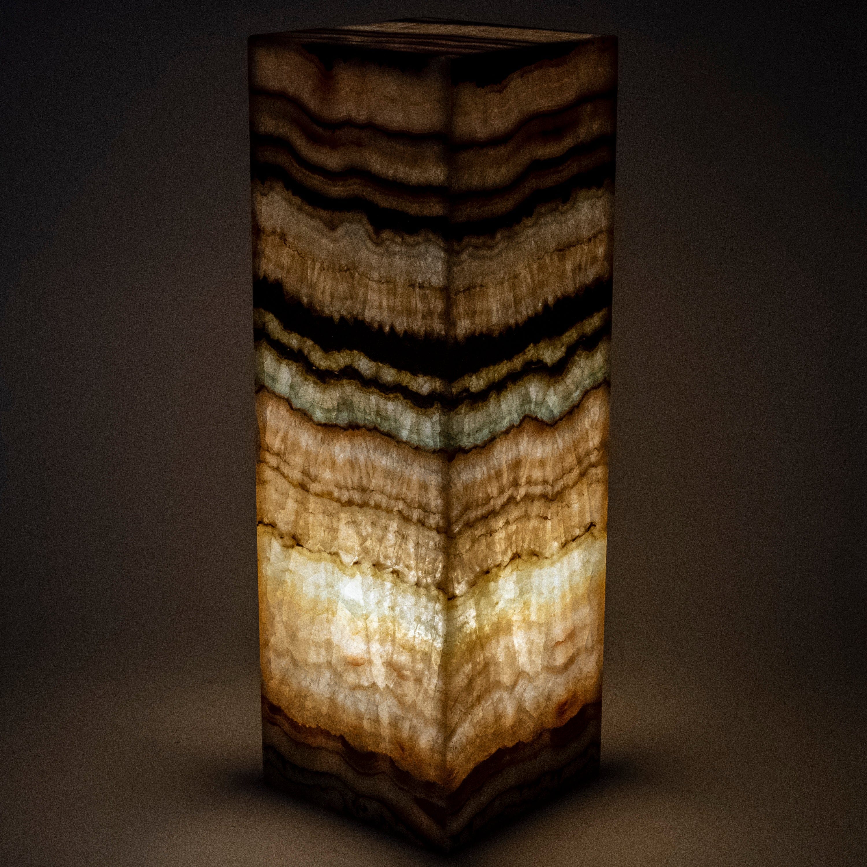 Kalifano Light Towers Natural Onyx Lamp Light Tower - 24" LT60X20.030