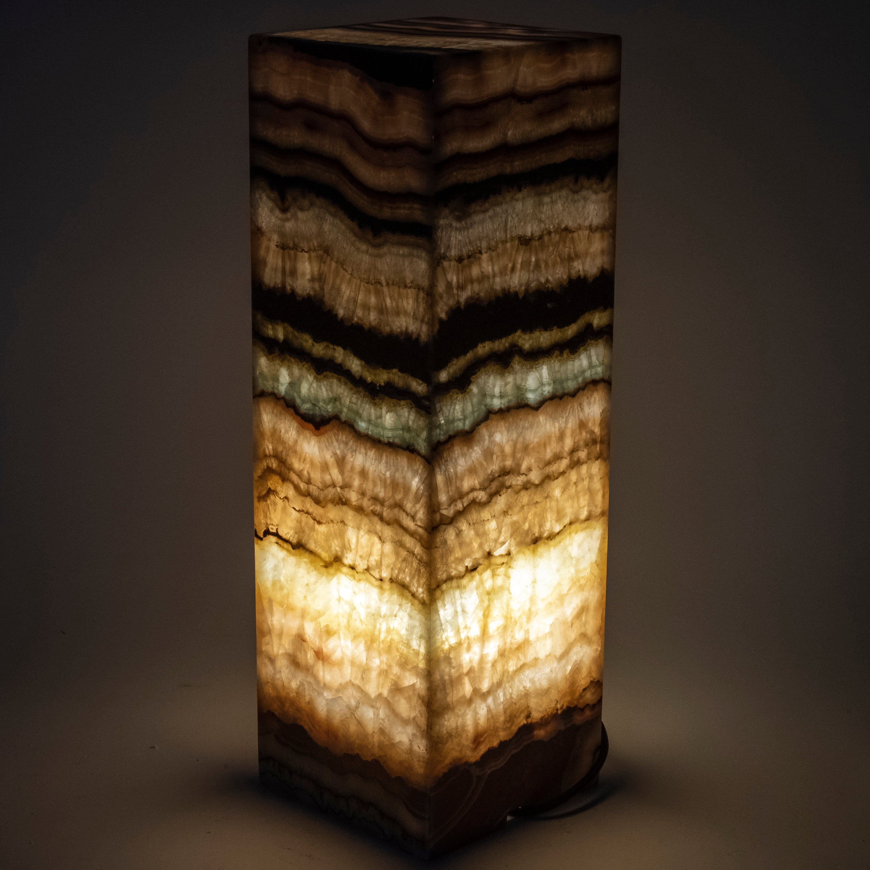 Kalifano Light Towers Natural Onyx Lamp Light Tower - 24" LT60X20.030