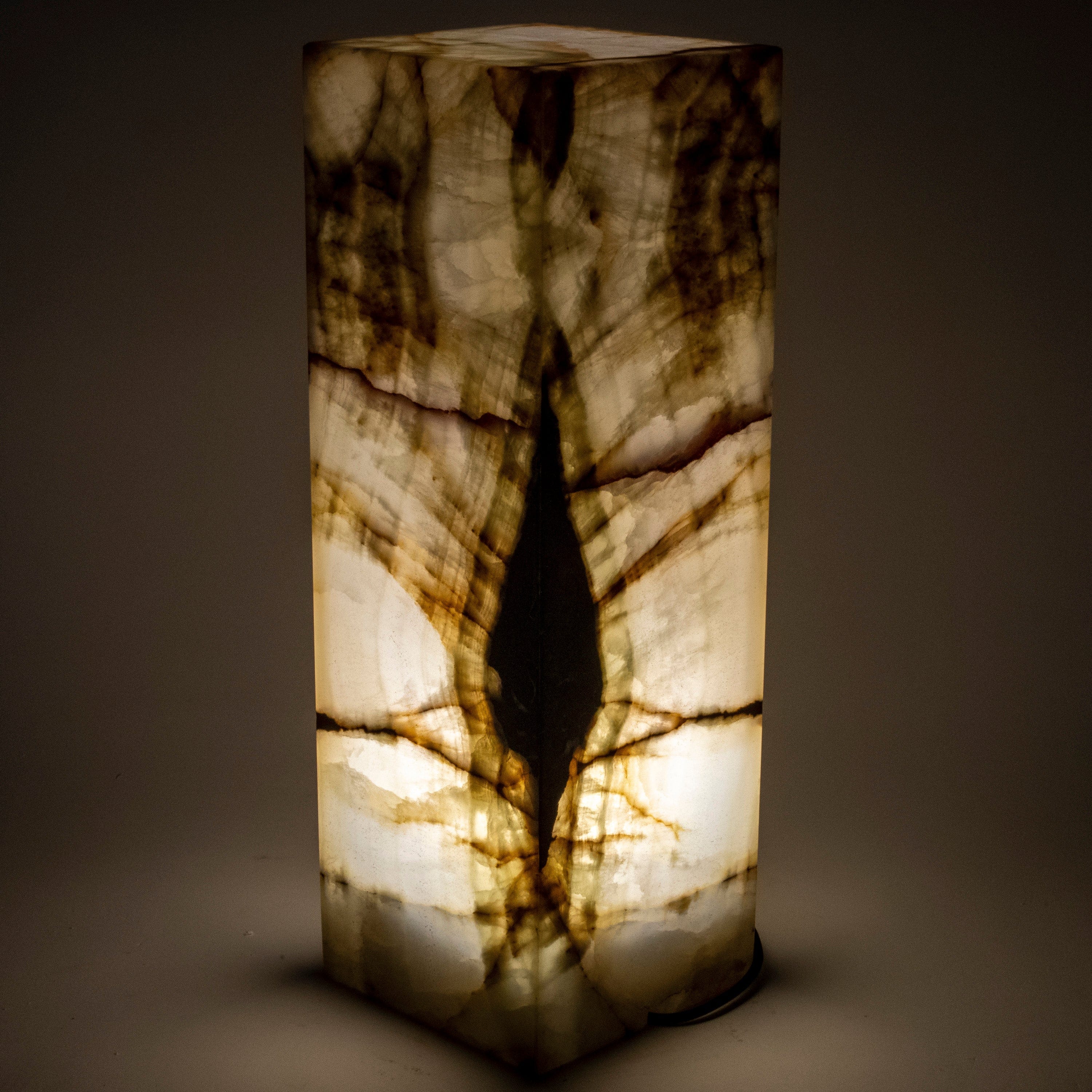 Kalifano Light Towers Natural Onyx Lamp Light Tower - 24" LT60X20.038