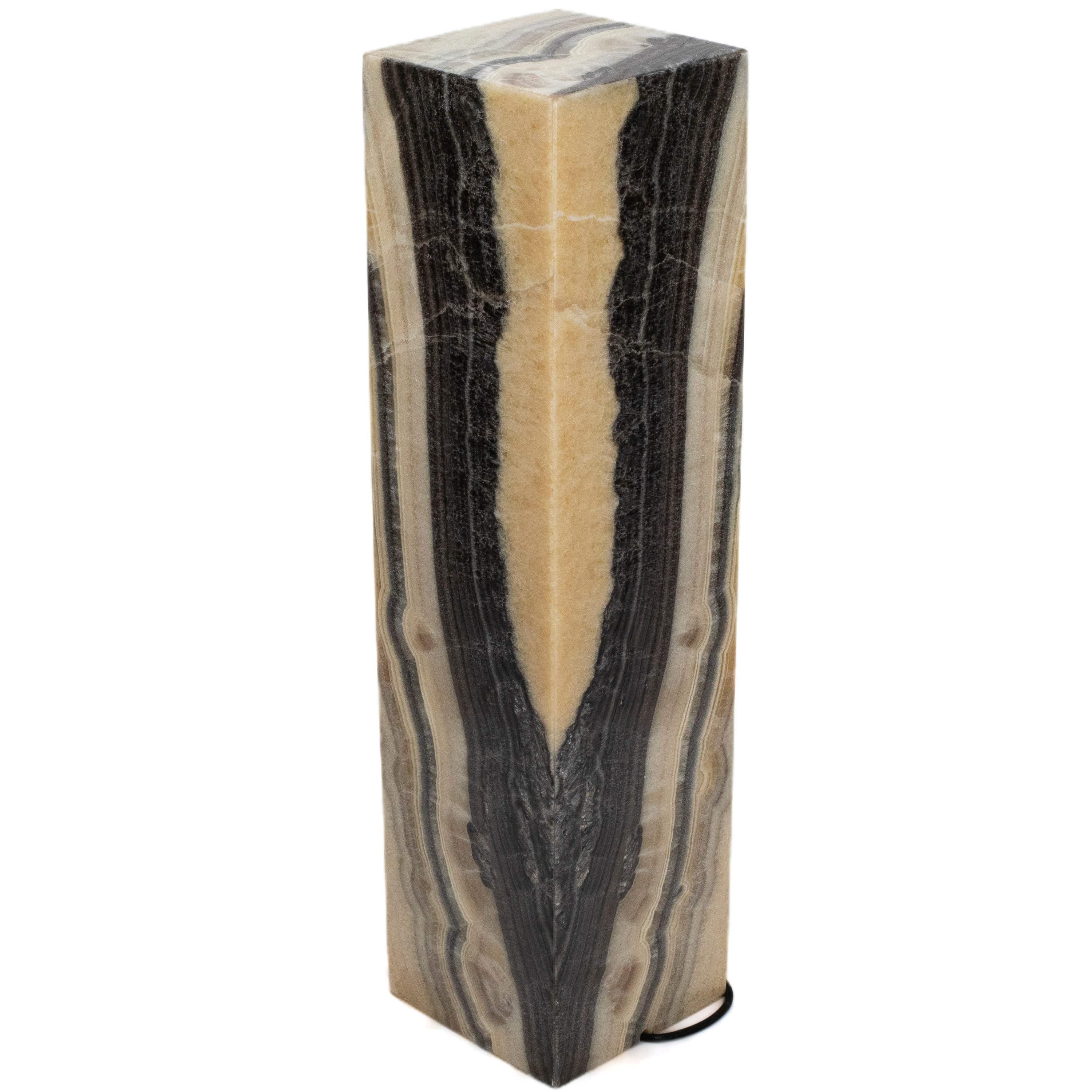 Kalifano Light Towers Natural Onyx Lamp Light Tower 32" tall LT80X20.007