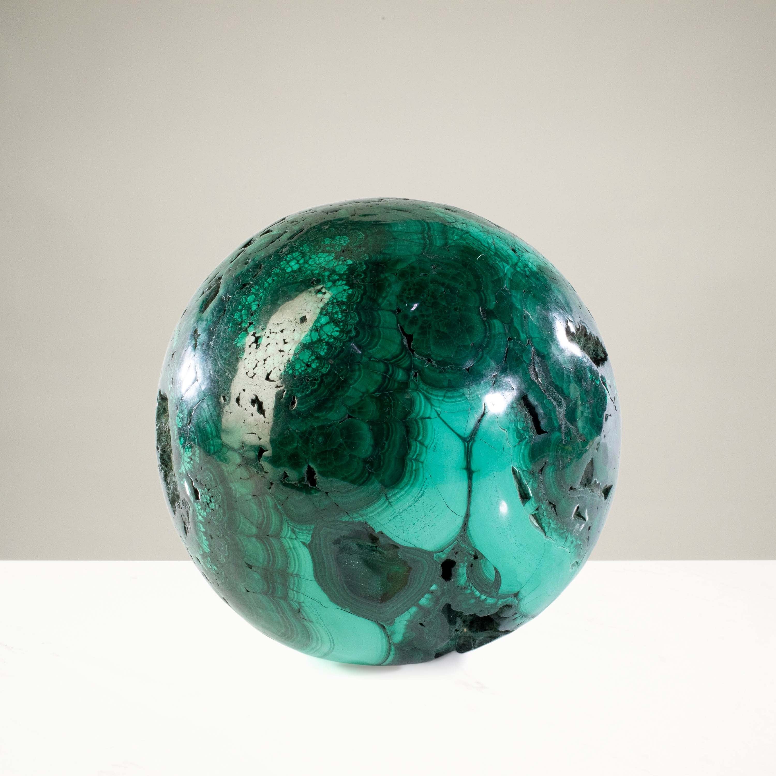 Kalifano Malachite Malachite Sphere Carving 7" / 11,780g SP28800-MA.001