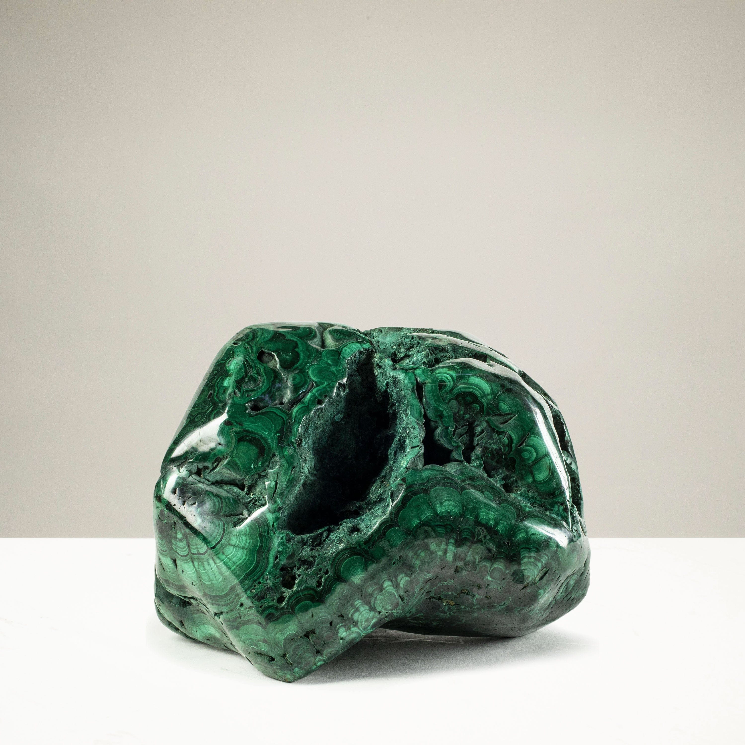 Kalifano Malachite Rare Natural Green Malachite Polished Freeform Specimen from Congo - 13.3 kg / 29.2 lbs MA9000.002