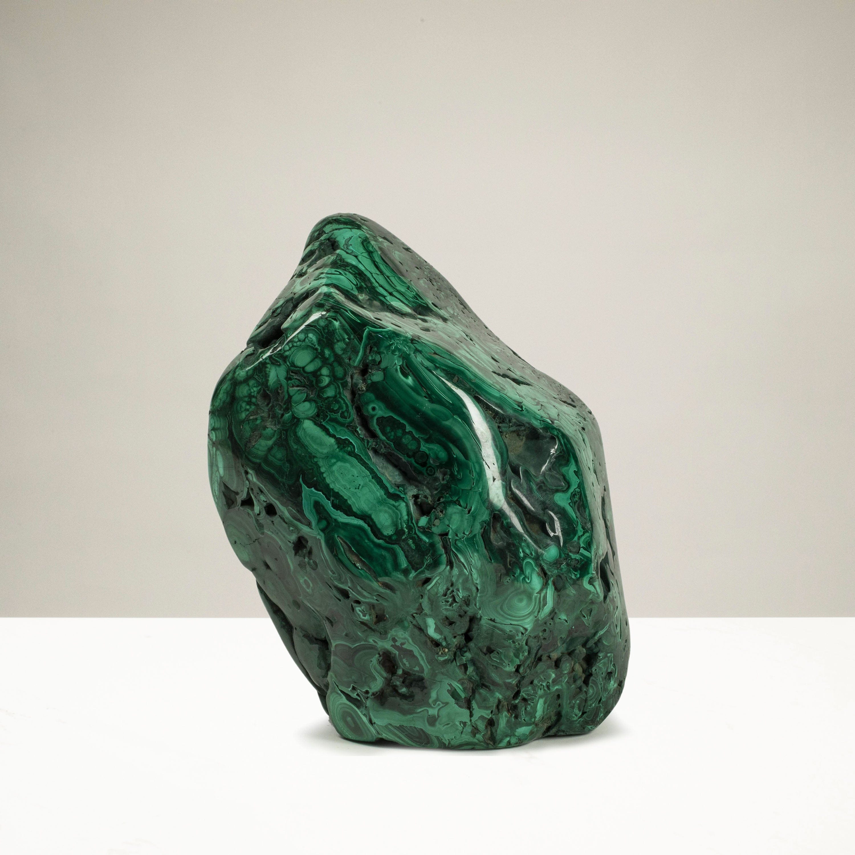 Kalifano Malachite Rare Natural Green Malachite Polished Freeform Specimen from Congo - 14.3 kg / 31.4 lbs MA9800.003