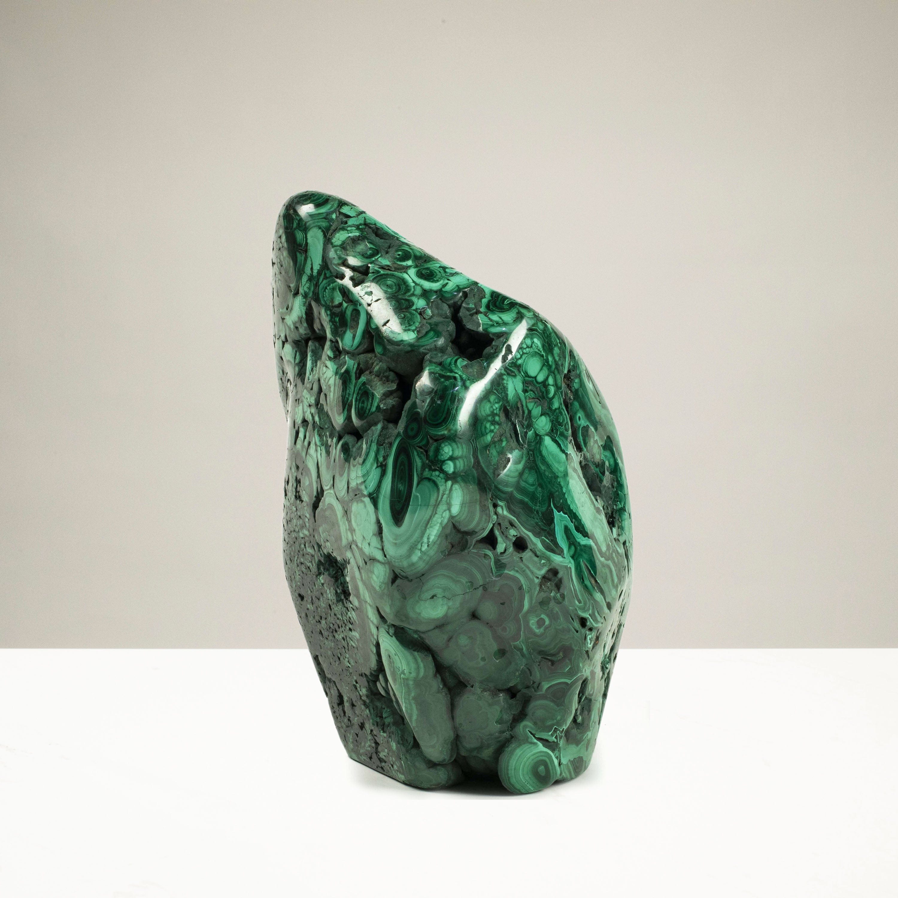 Kalifano Malachite Rare Natural Green Malachite Polished Freeform Specimen from Congo - 14.3 kg / 31.4 lbs MA9800.003