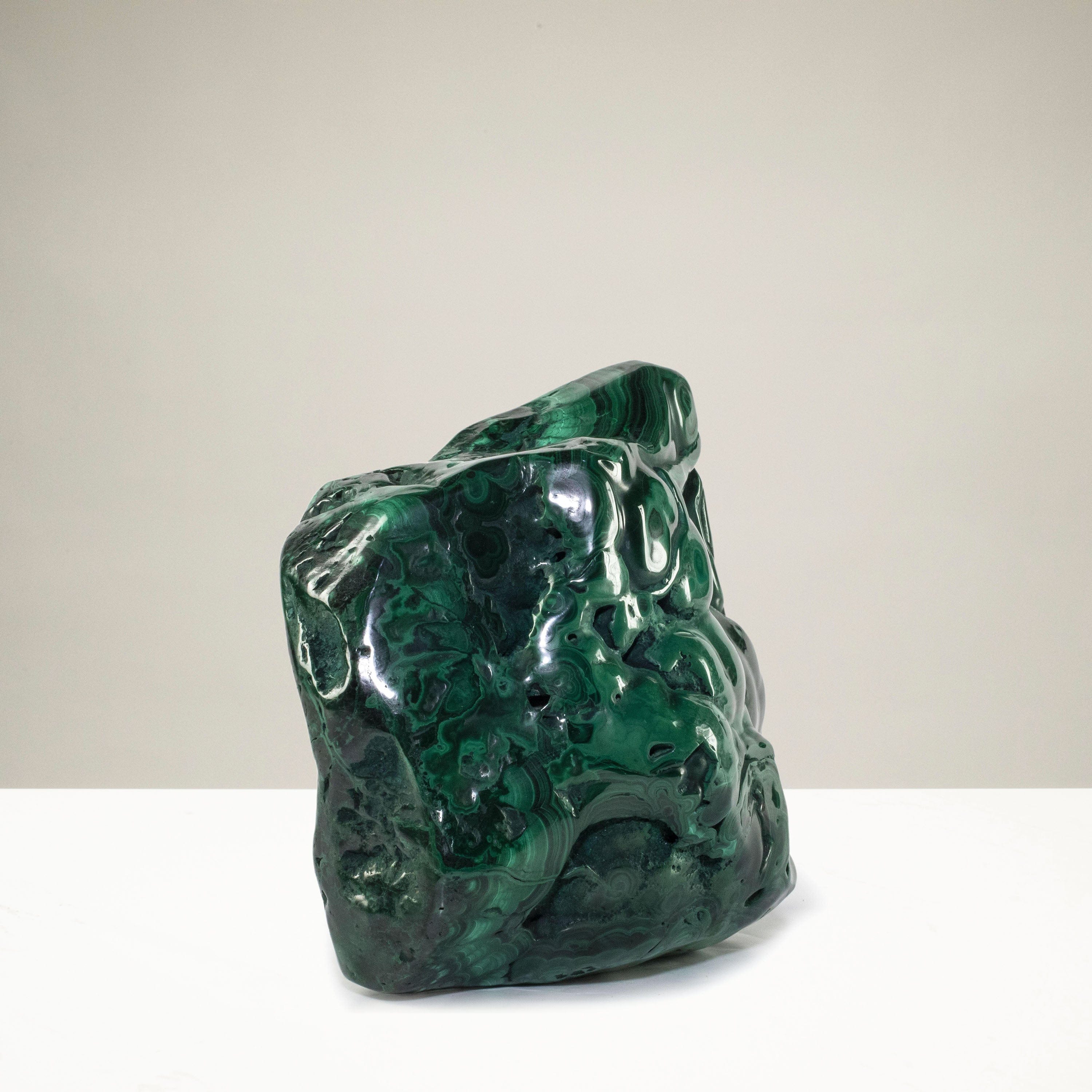 Kalifano Malachite Rare Natural Green Malachite Polished Freeform Specimen from Congo - 6.9 kg / 15.2 lbs MA4200.002