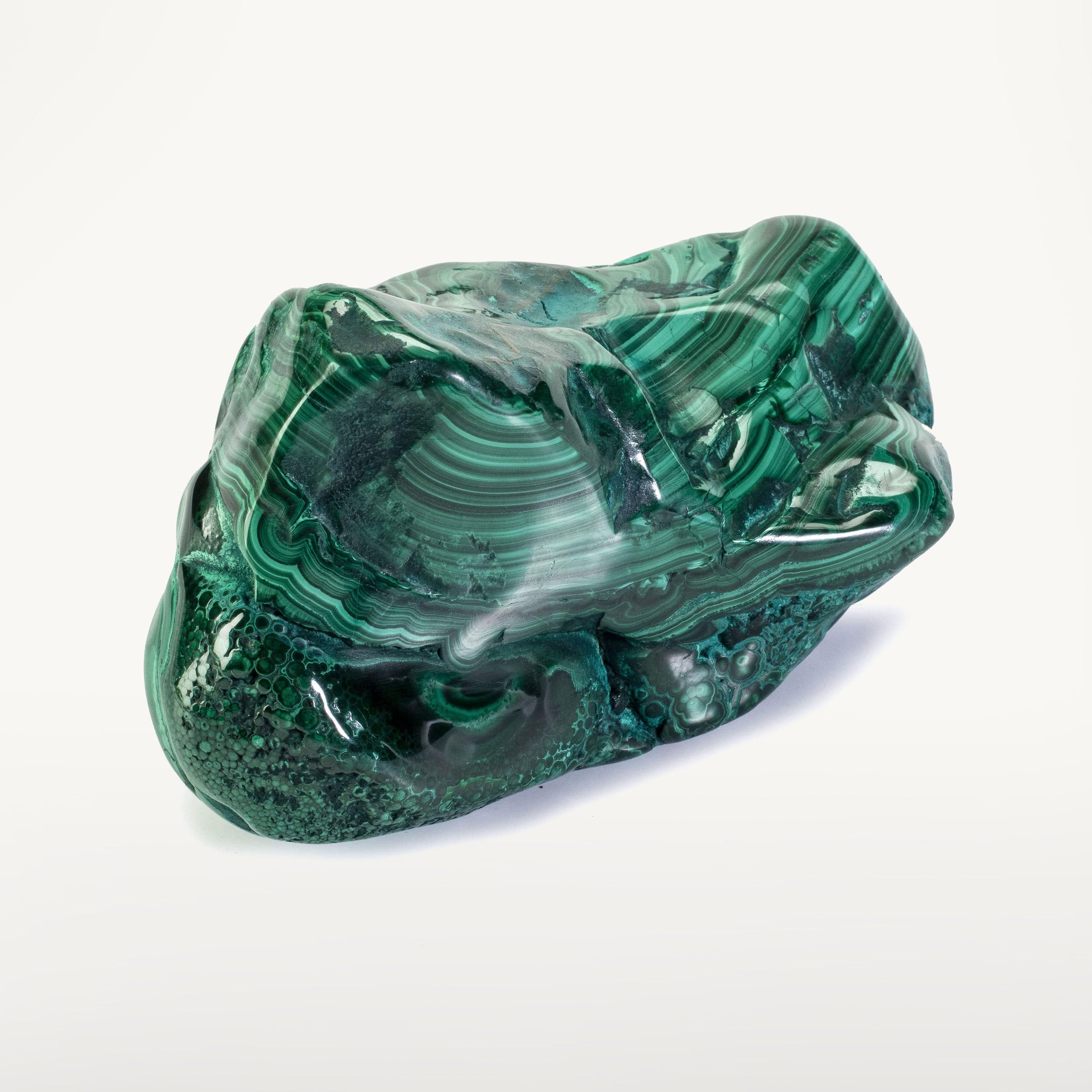 Kalifano Malachite Rare Natural Green Malachite with Blue Chrysocolla Freeform Specimen from Congo - 1.1 kg / 2.4 lbs MAC1100.003