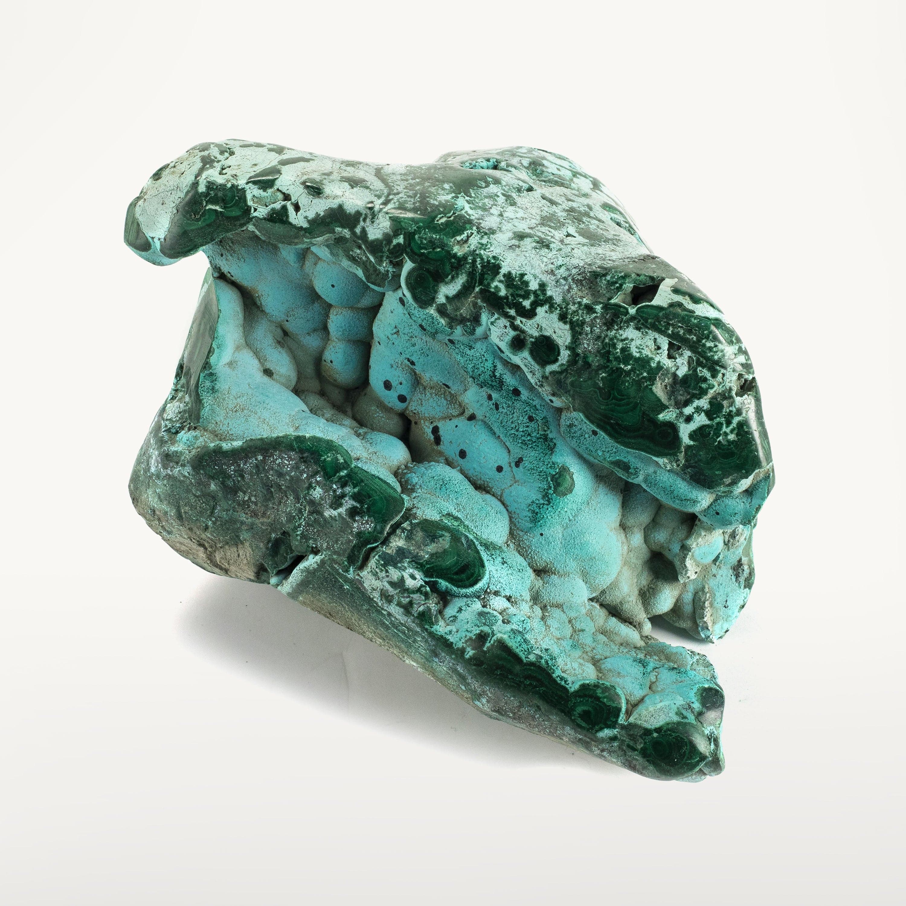 Kalifano Malachite Rare Natural Green Malachite with Blue Chrysocolla Freeform Specimen from Congo - 1 kg / 2.1 lbs MAC850.003