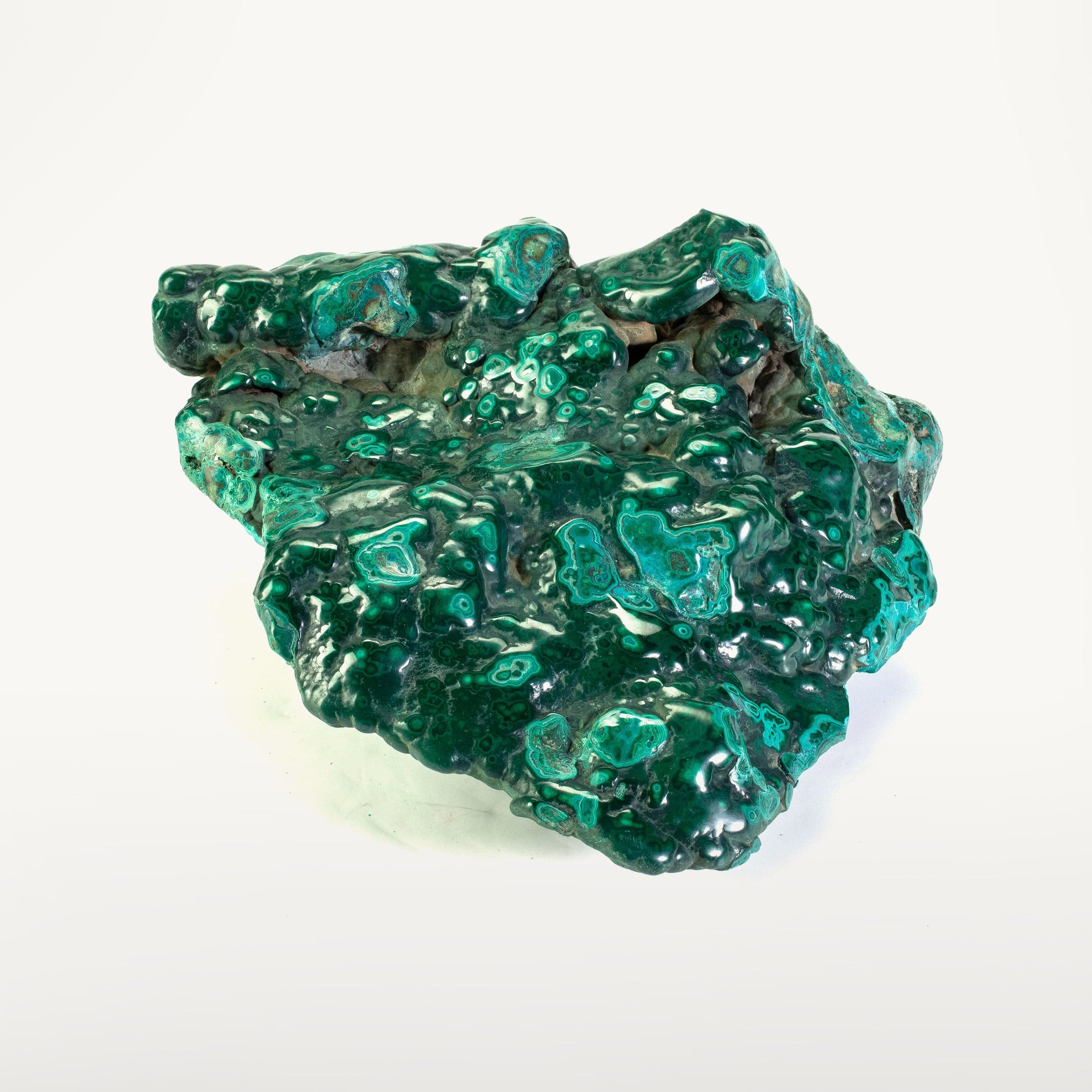 Kalifano Malachite Rare Natural Green Malachite with Blue Chrysocolla Freeform Specimen from Congo - 6.4 kg / 14 lbs MAC5600.001