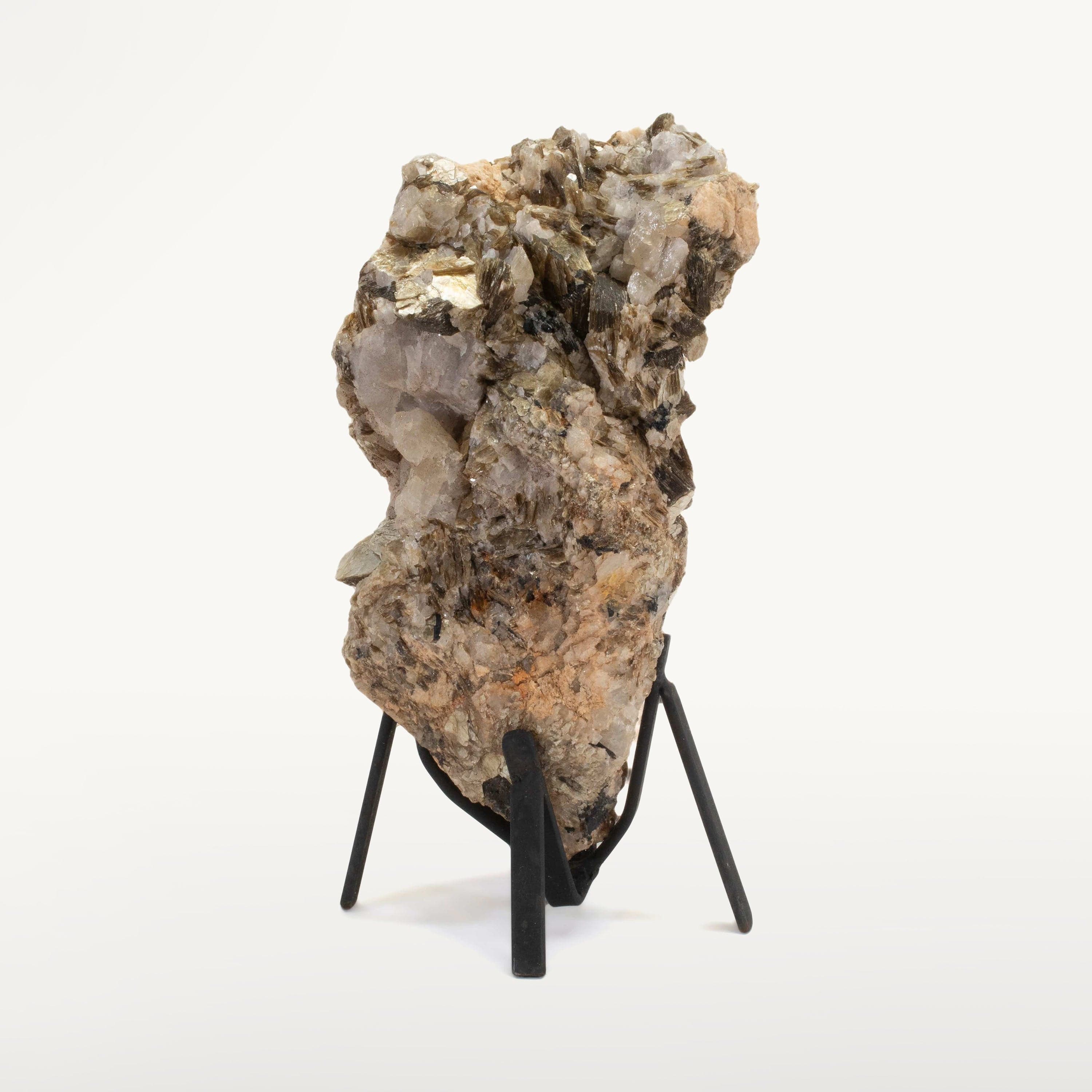 Kalifano Mica Natural Mica on Custom Stand from Brazil - 12.5" / 14 lbs MC3100.001