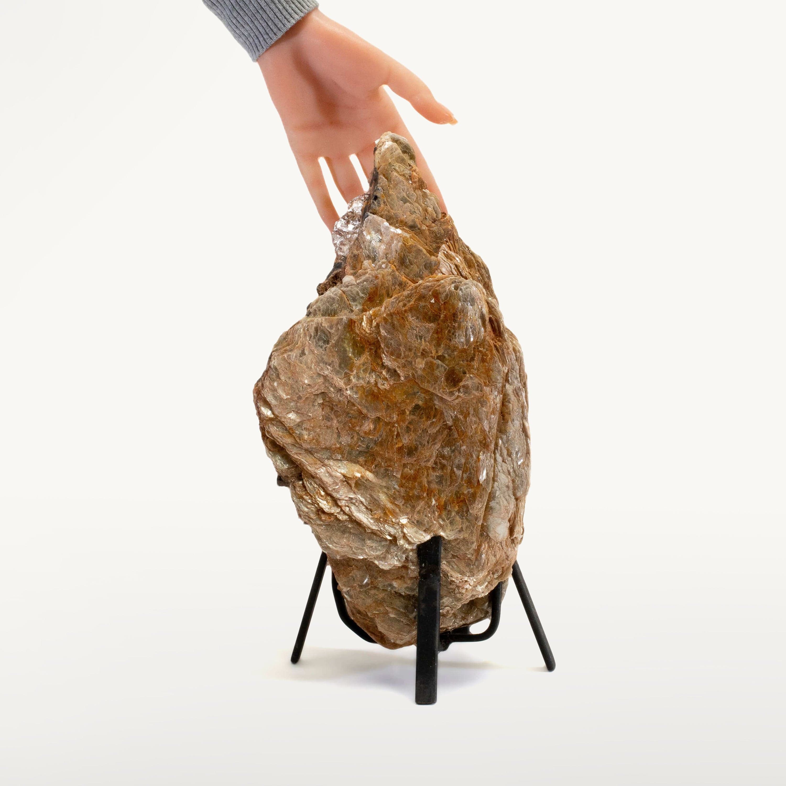 Kalifano Mica Natural Mica on Custom Stand from Brazil - 14" / 17 lbs MC3800.002