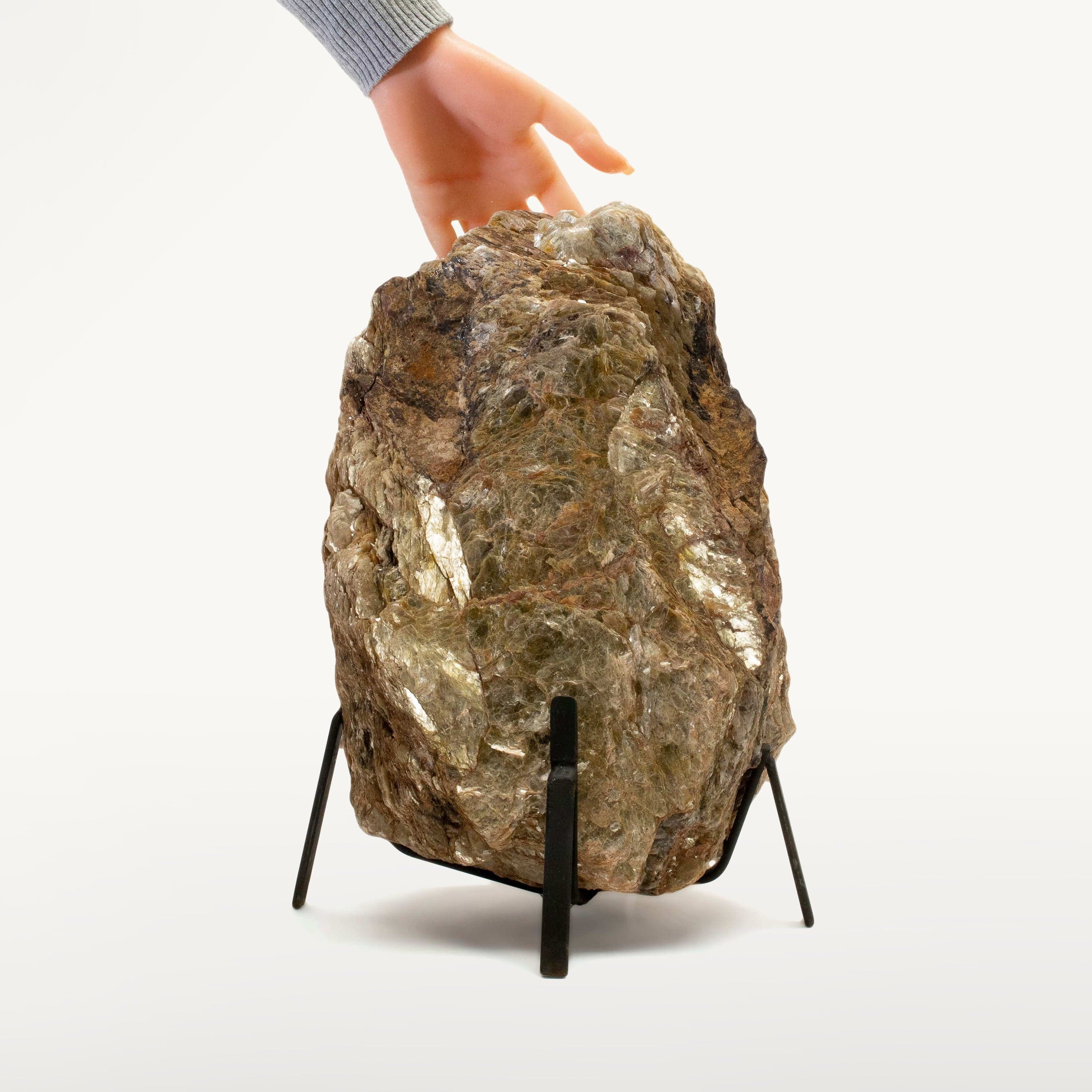 Kalifano Mica Natural Mica on Custom Stand from Brazil - 14.5" / 31 lbs MC7200.003
