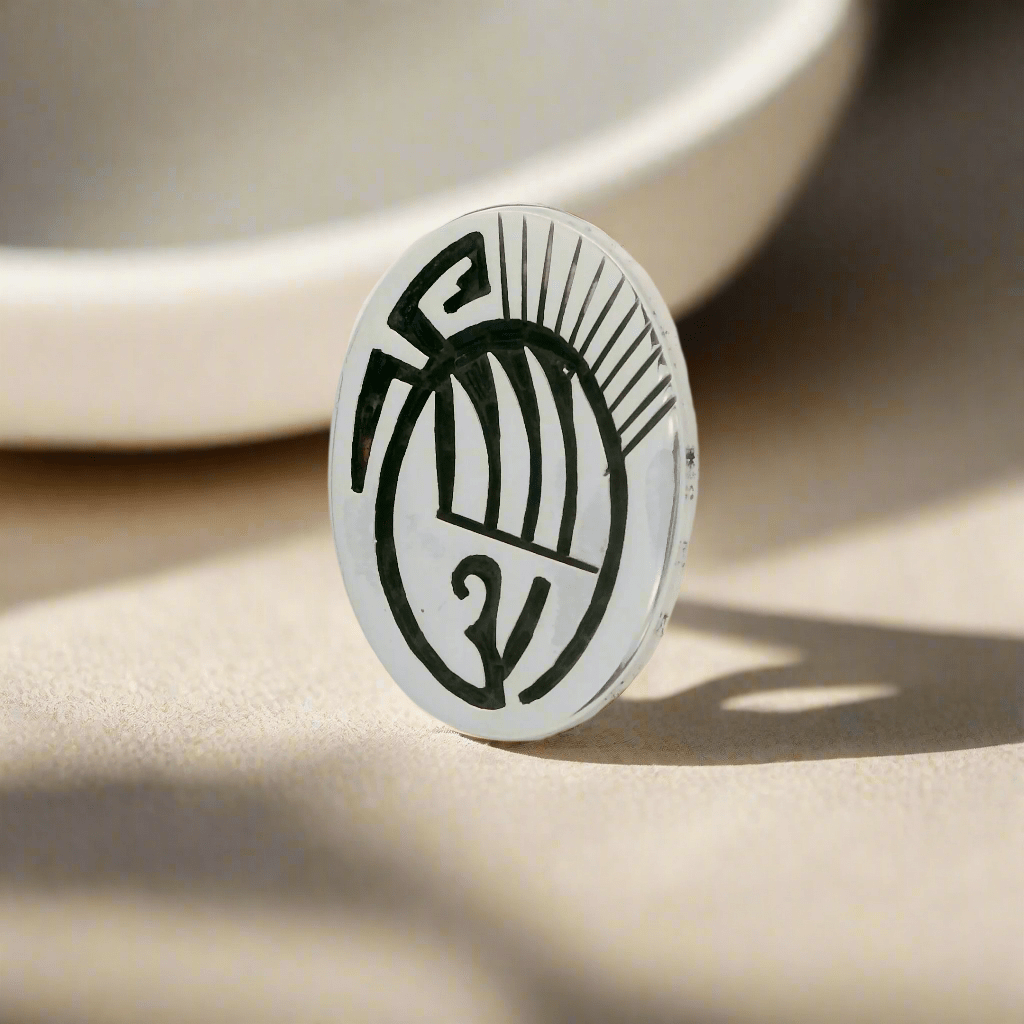 Kalifano Native American Jewelry Bear Paw Hopi USA Native American Made 925 Sterling Silver Ring
