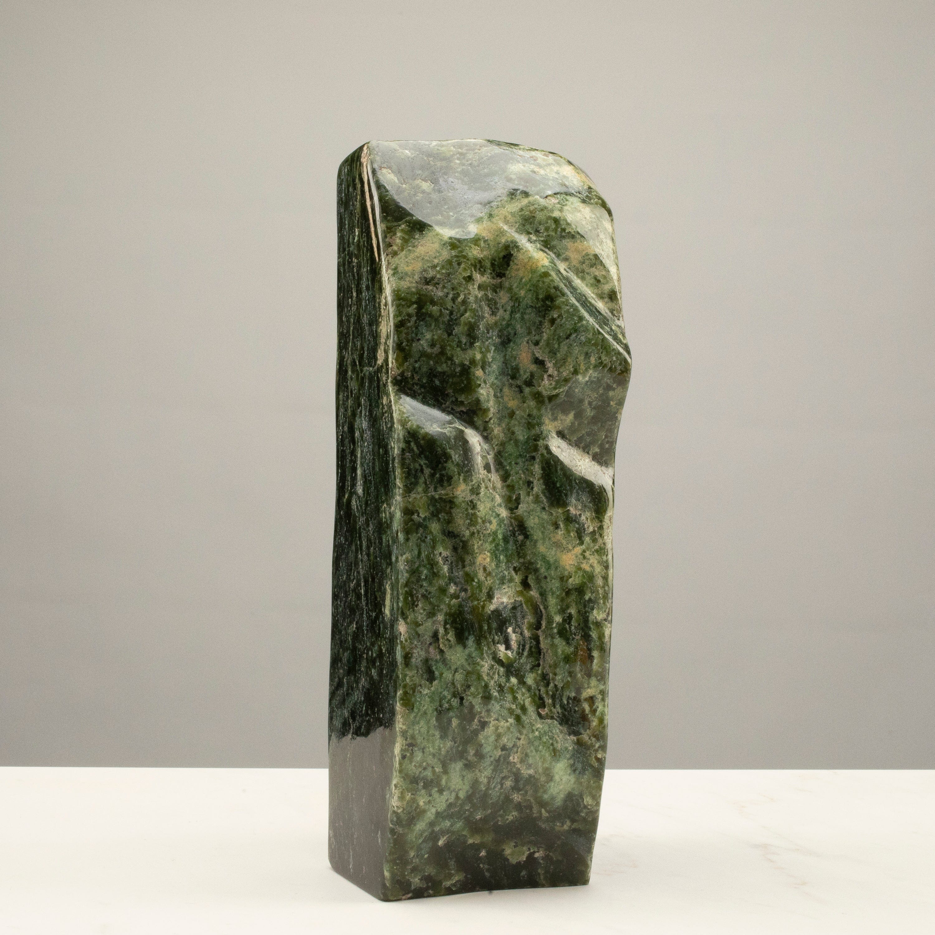 Kalifano Nephrite Jade Freeform Nephrite Jade Tower from Afghanistan - 13" / 15 lbs NJ5500.001