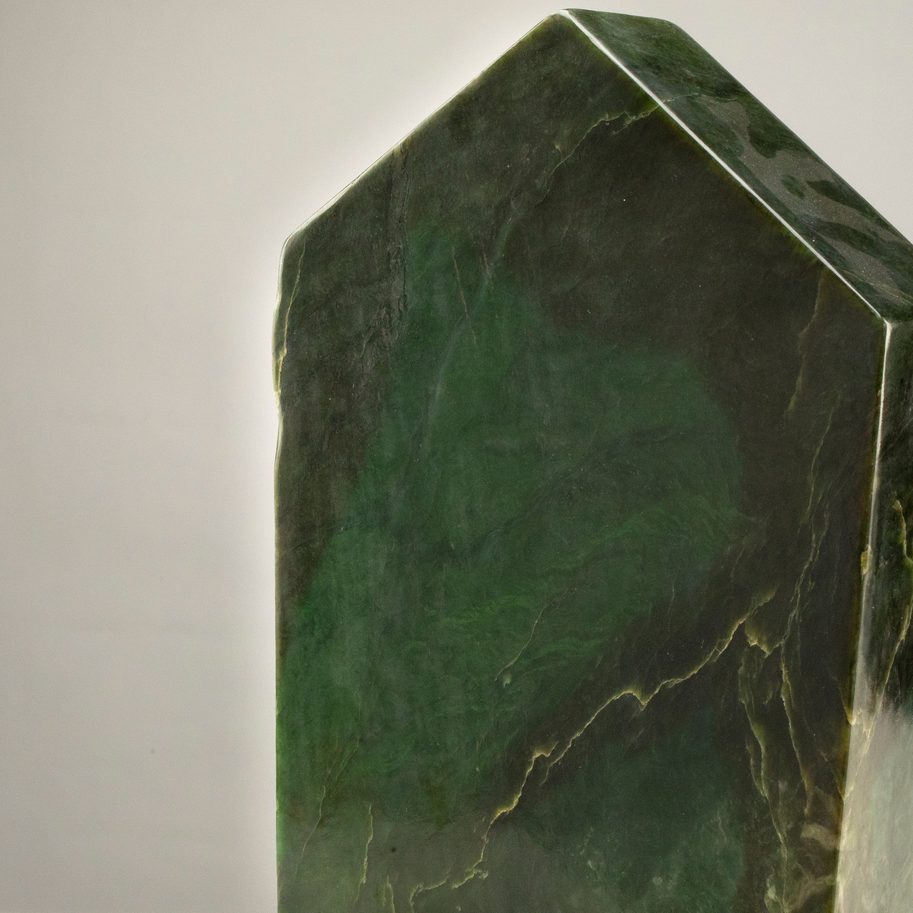 Kalifano Nephrite Jade Freeform Nephrite Jade Tower from Afghanistan - 15.5" / 31 lbs NJ11100.001