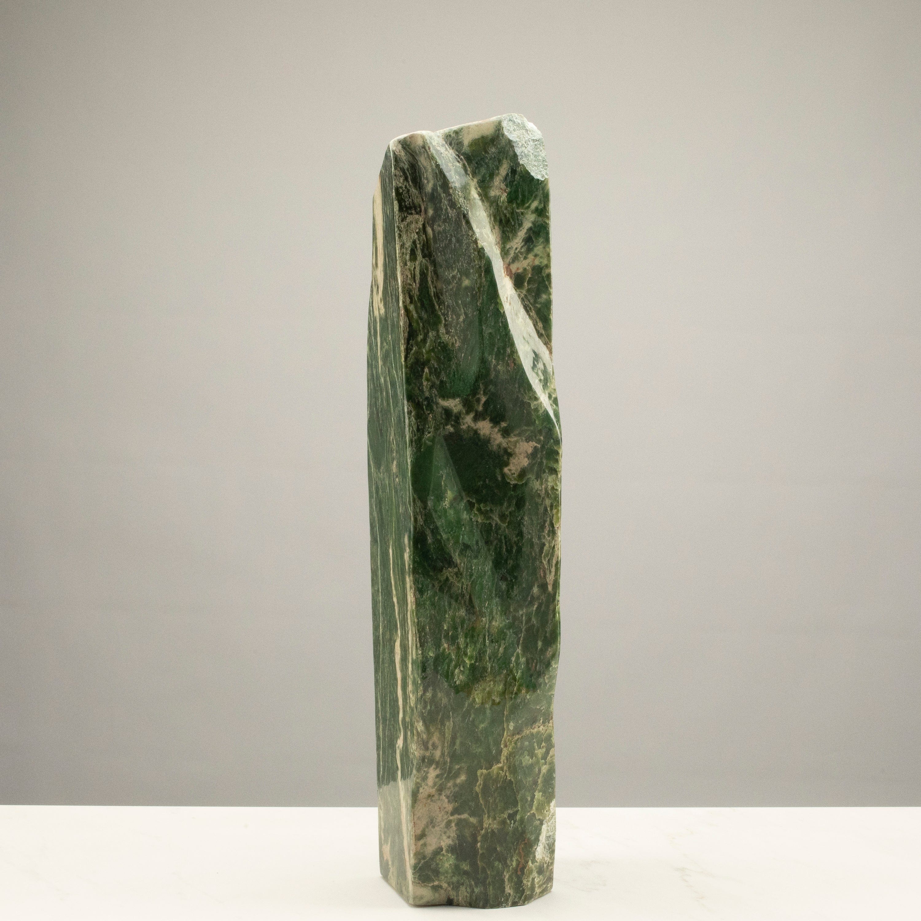 Kalifano Nephrite Jade Freeform Nephrite Jade Tower from Afghanistan - 22" / 37 lbs NJ13300.001