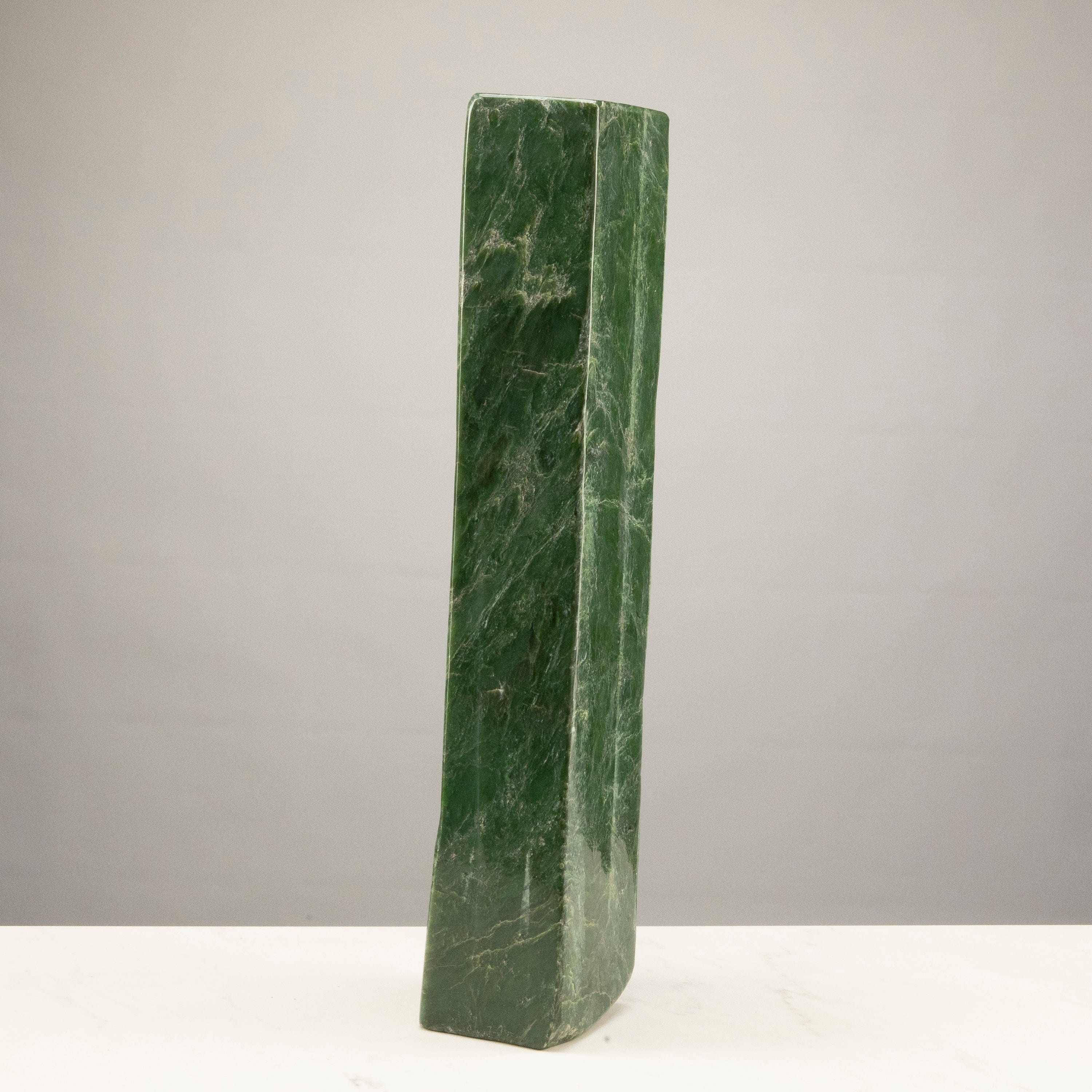 Kalifano Nephrite Jade Freeform Nephrite Jade Tower from Afghanistan - 24" / 46 lbs NJ16550.001