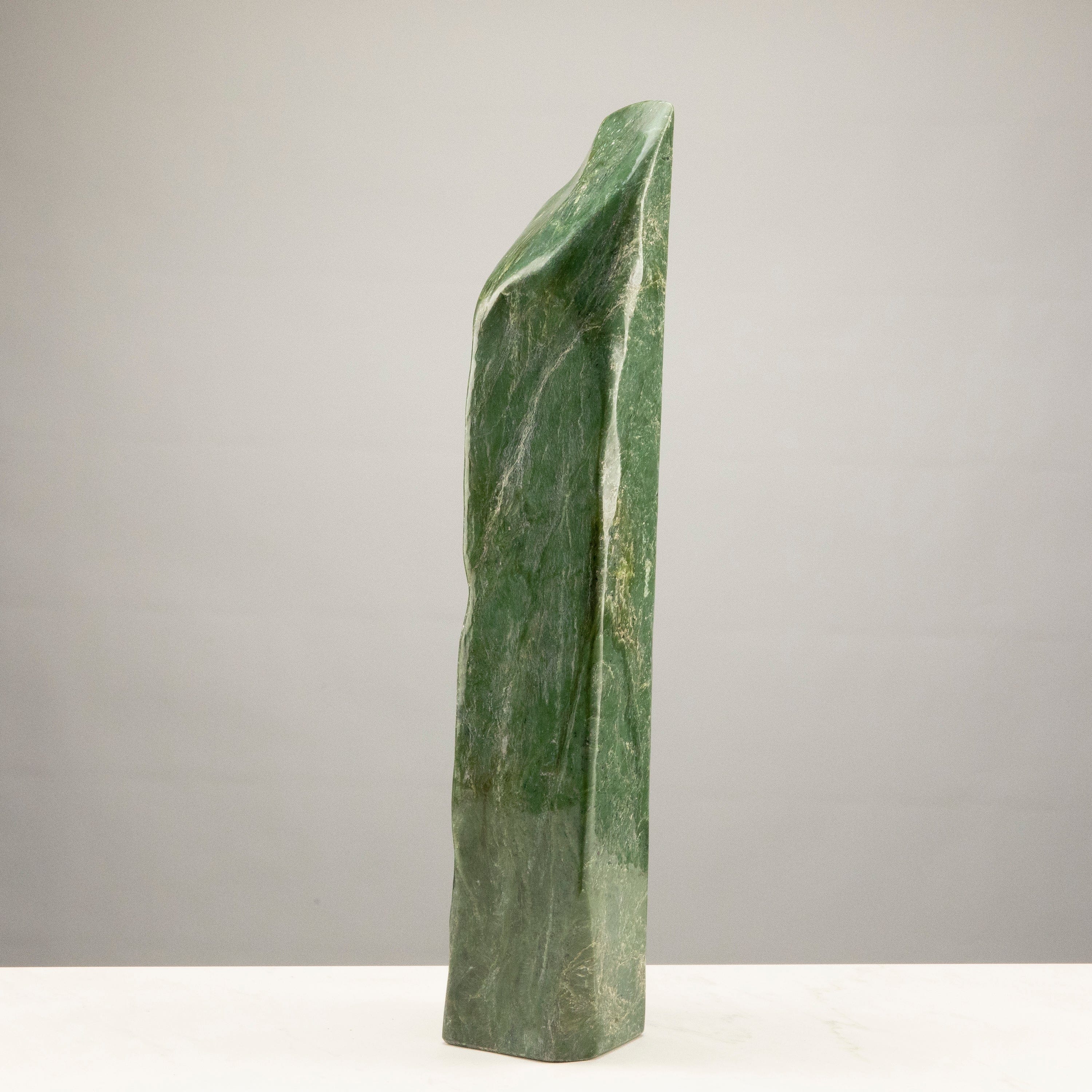 Kalifano Nephrite Jade Freeform Nephrite Jade Tower from Afghanistan - 25" / 37 lbs NJ13400.001