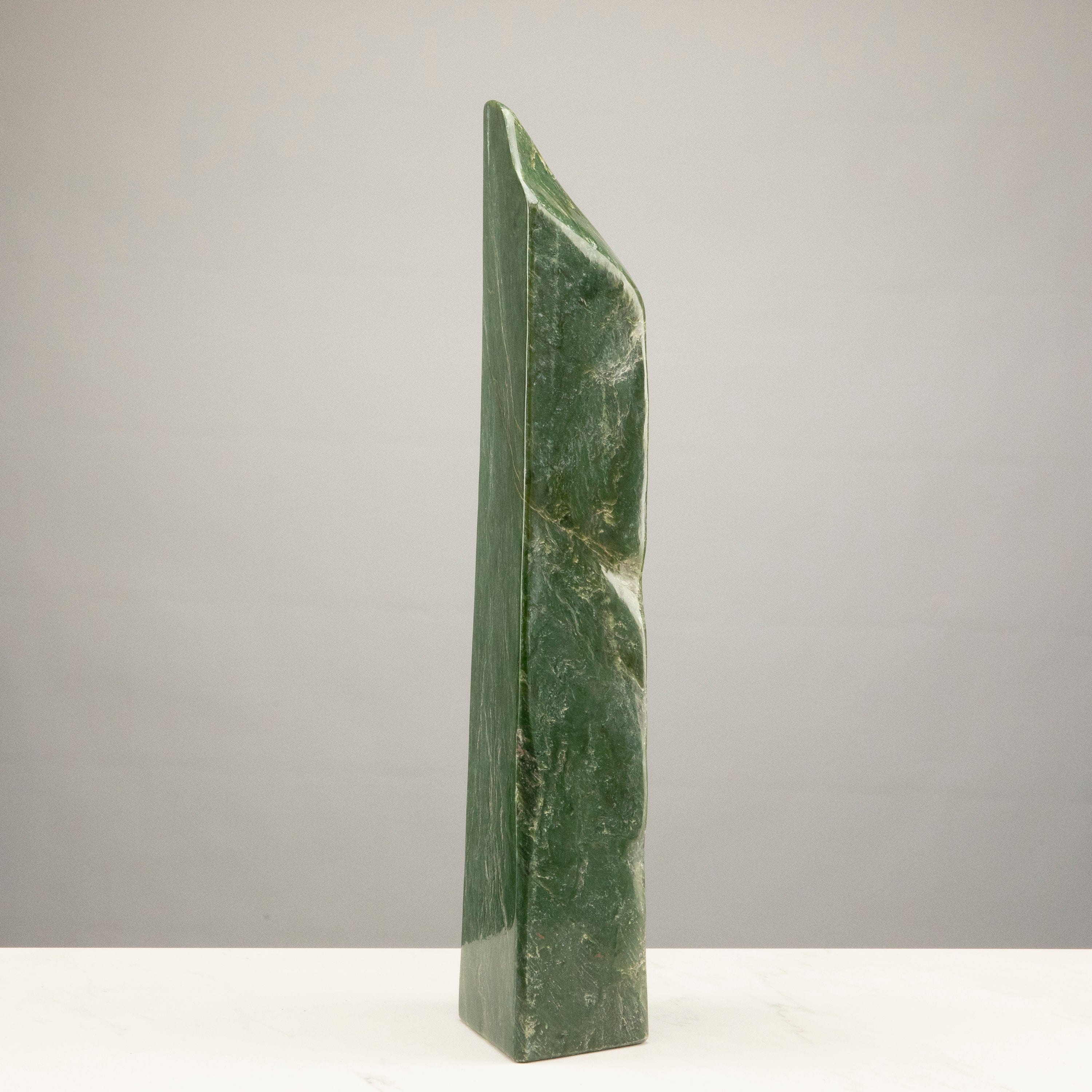 Kalifano Nephrite Jade Freeform Nephrite Jade Tower from Afghanistan - 25" / 37 lbs NJ13400.001